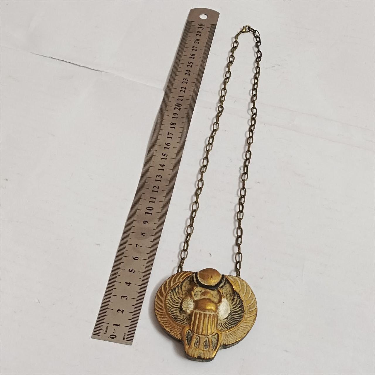 Handmade Handmade Egyptian pendant, antique-style scarab necklace Size ONE SIZE - 5 Thumbnail