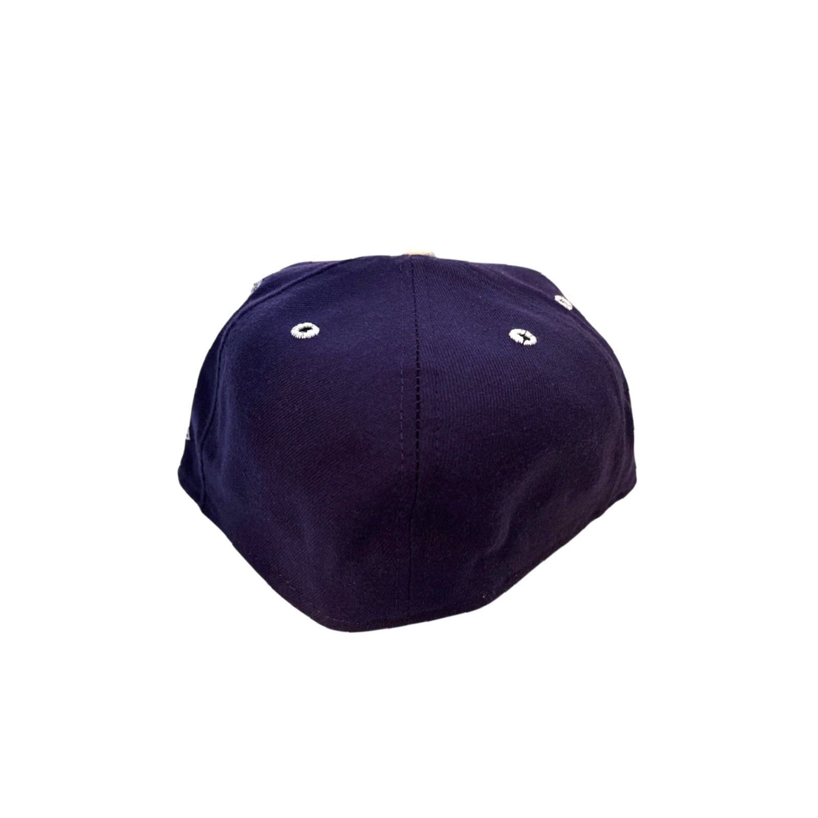 New Era vintage New Era fitted hat 7 1/2 purple USA made NWT deadstock wool blend embroidered logos white button eyelets Mens Cap Size ONE SIZE - 8 Thumbnail