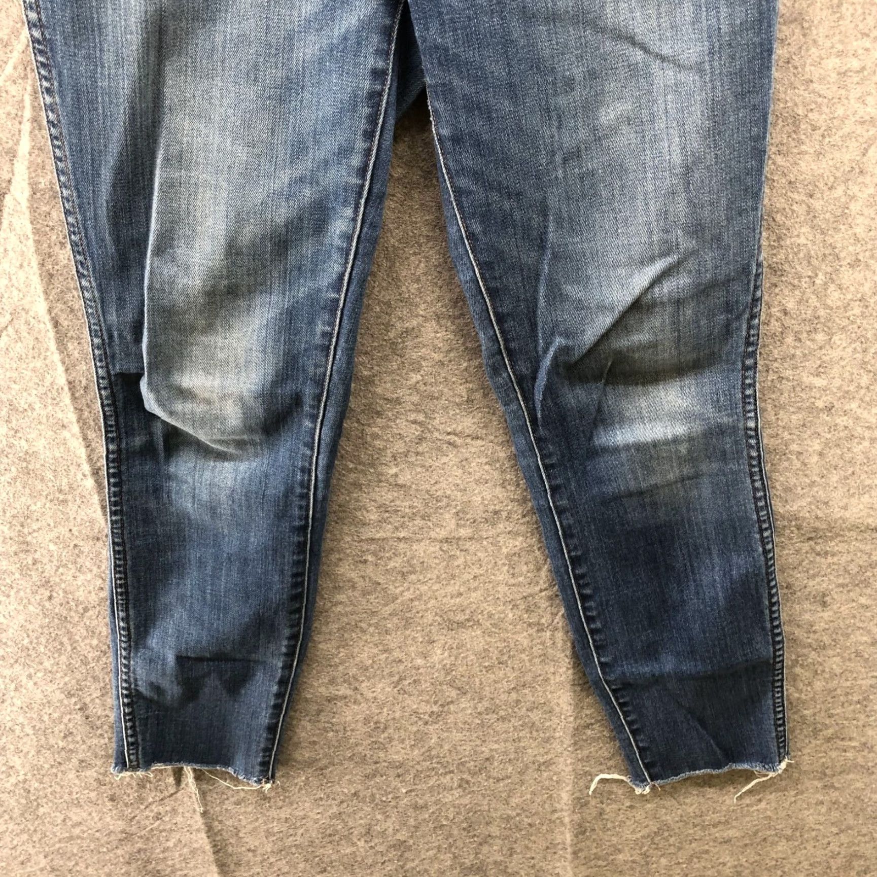 Madewell Madewell Jeans Womens 25 High Rise Skinny Crop 10'' Exposed Button Fly Blue Size 42" / US 20 - 5 Thumbnail