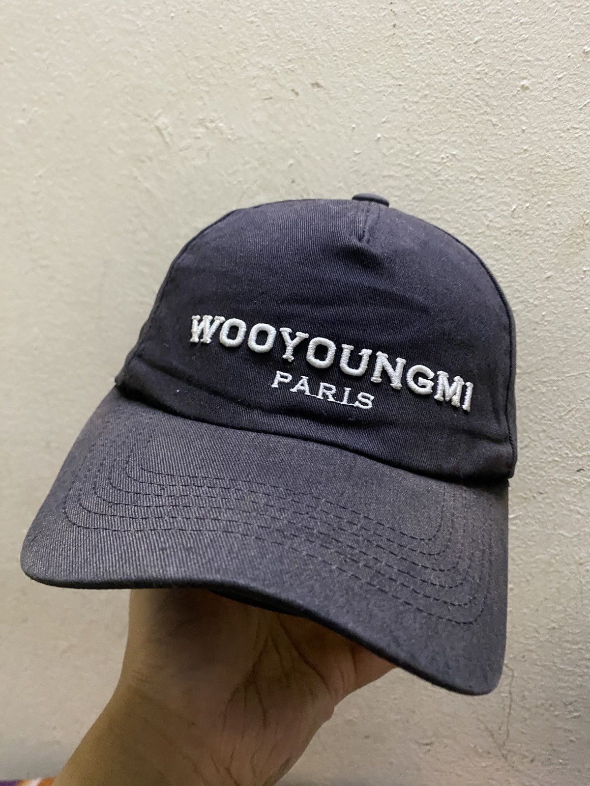 Wooyoungmi WOOYOUNGMI PARIS Classic Embroidered Logo Ball Cap Size ONE SIZE - 1 Thumbnail