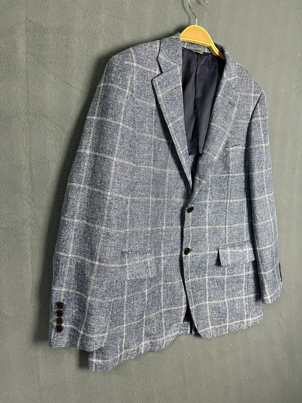 Designer × Loro Piana Loro Piana Plaid Hemp Wool Blazer Size 40R - 6 Thumbnail