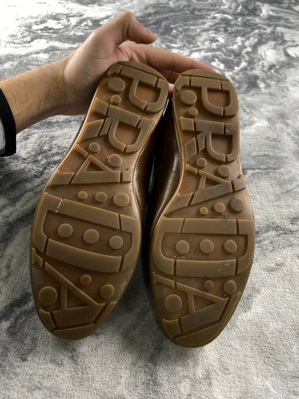 Prada Vintage Prada Leather Trainers Sneakers Women Size 36 Brown Size US 6 / IT 36 - 19 Thumbnail