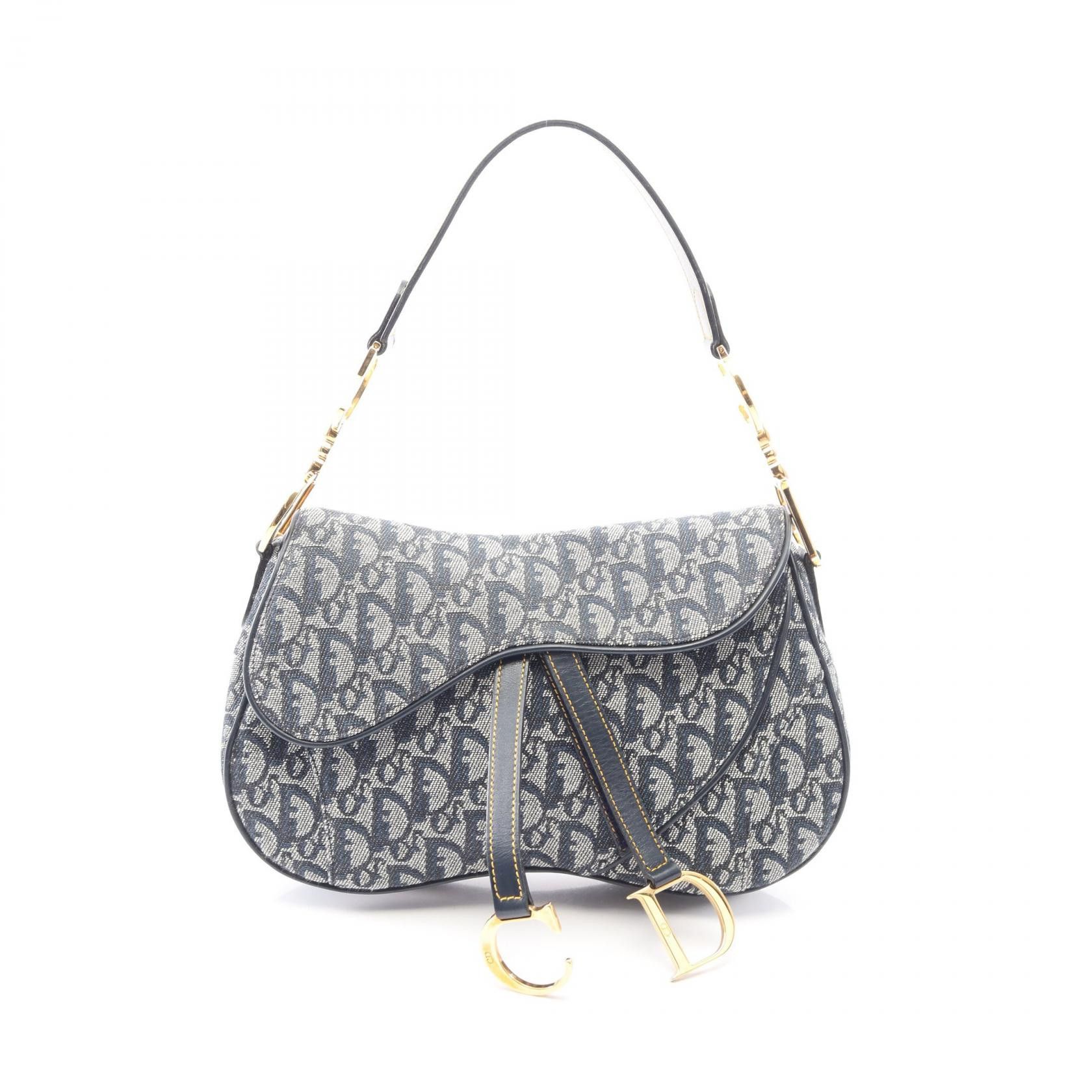 Dior Dior Christian Dior Trotter Canvas Leather Handbag Leather Handbag DUTY FREE for USA Size ONE SIZE - 1 Thumbnail