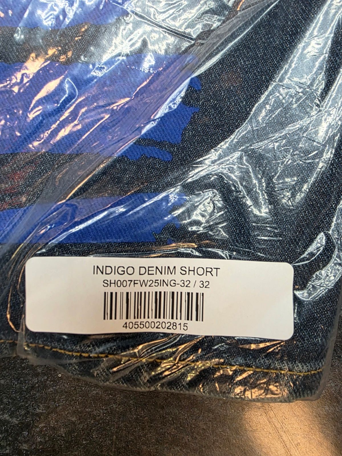 Sp5der Sp5der Indigo Beluga Denim Shorts Size US 32 / EU 48 - 6 Thumbnail