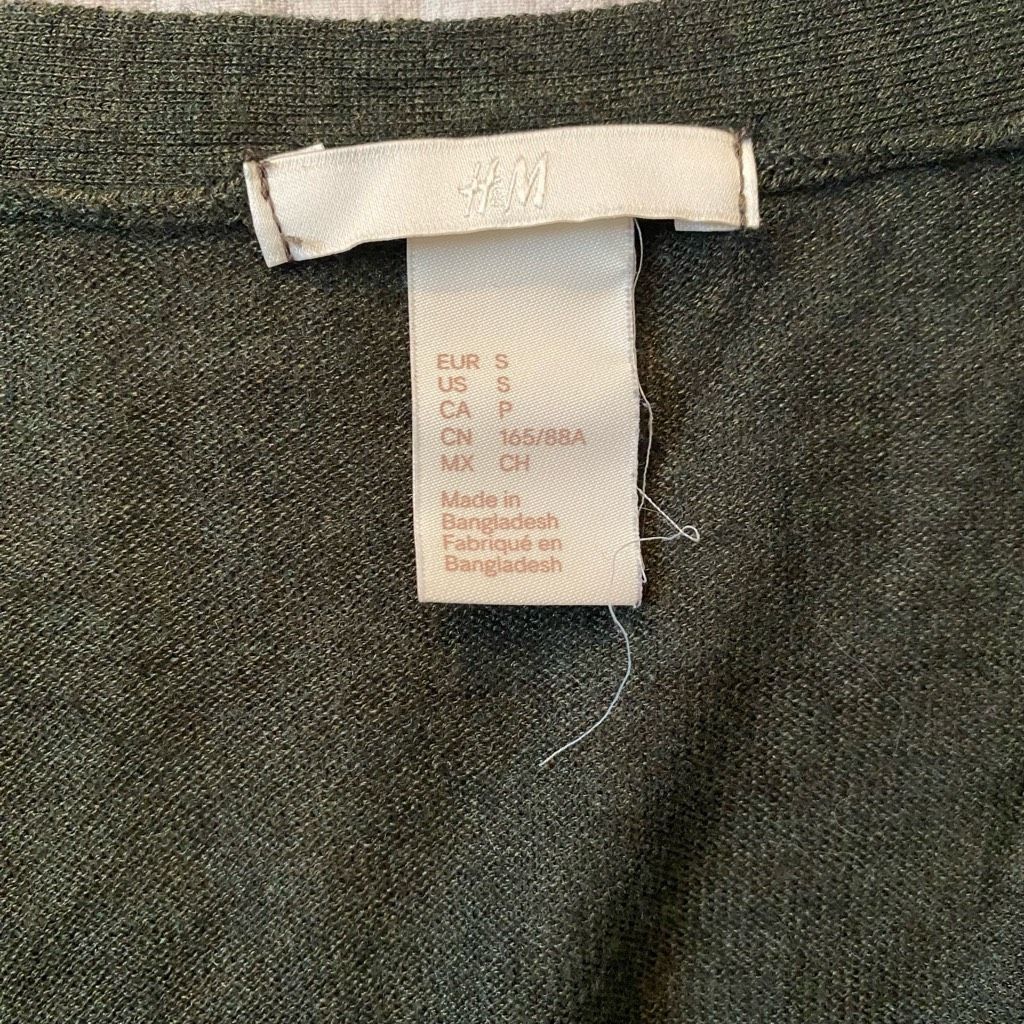 H&M H&M women S open front lightweight longsleeve cardigan olive Size S / US 4 / IT 40 - 6 Thumbnail
