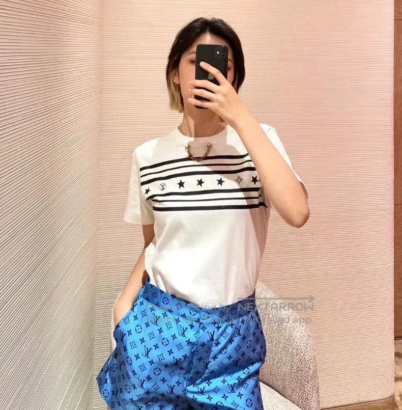 Louis Vuitton Louis Vuitton White Striped Cotton T. Size US XL / EU 56 / 4 - 8 Thumbnail