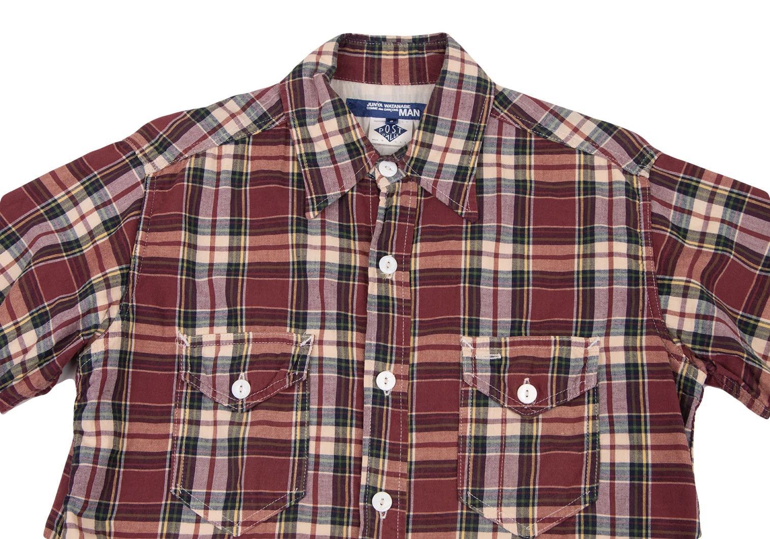 Red Check Short Sleeve Shirt Size S in Good Condition