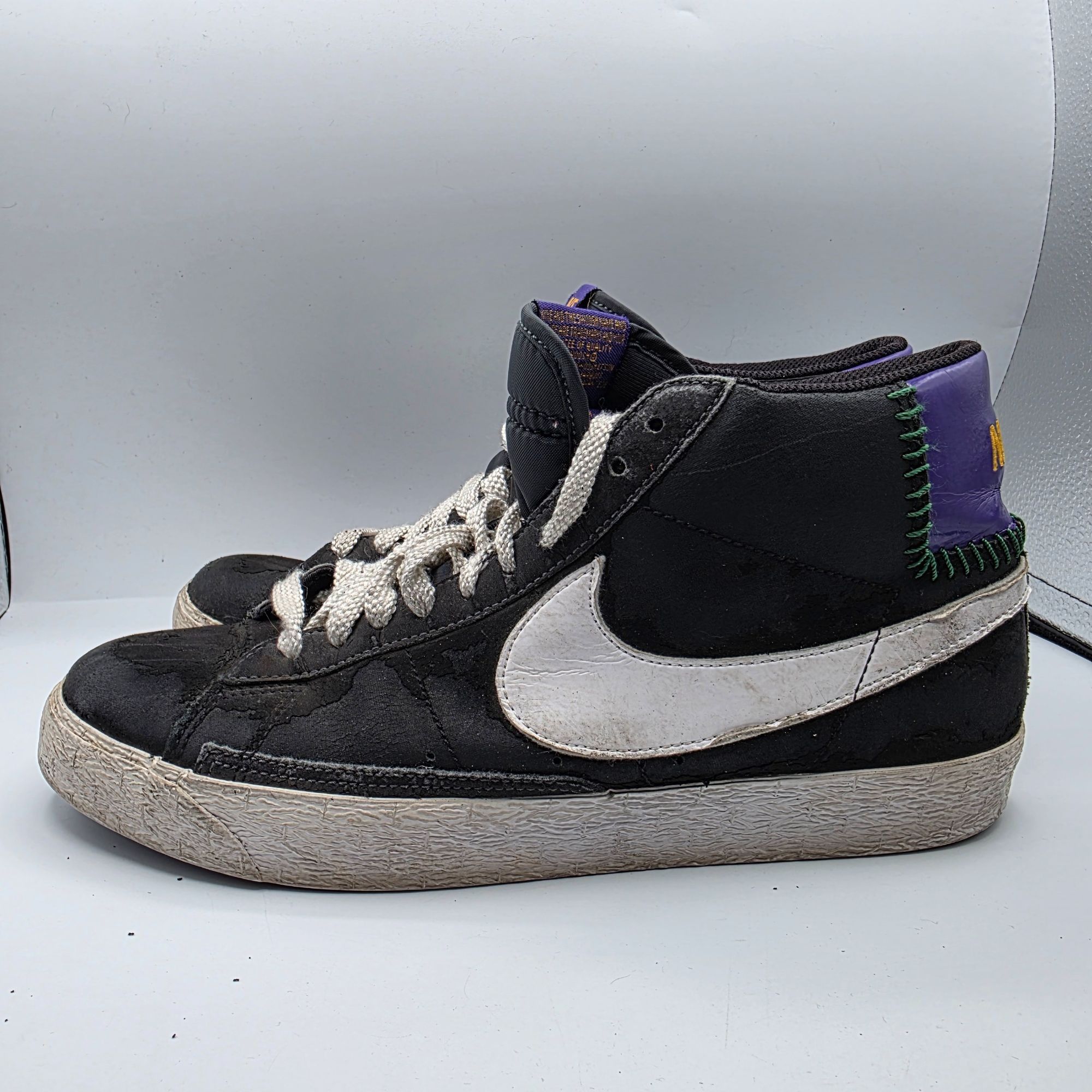 Nike Nike Blazer High Anthracite Mens Size 9.5 Black Varsity Purp Size US 9.5 / EU 42-43 - 13 Thumbnail