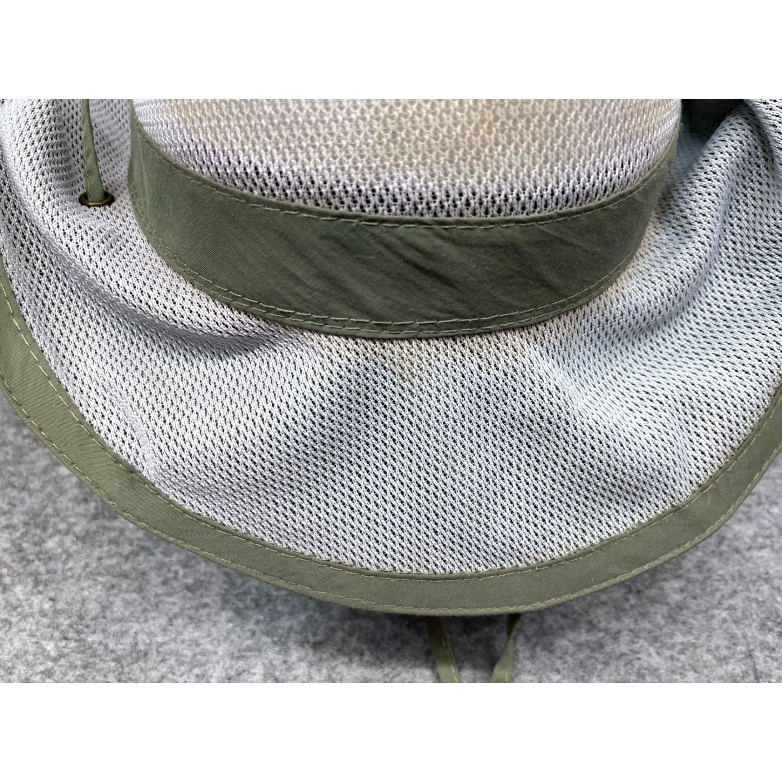 Vintage Dorfman Pacific Bucket Hat Adult XL Gray Poly/Nylon Blend Fish Camp Hat Bucket Men Size ONE SIZE - 3 Thumbnail