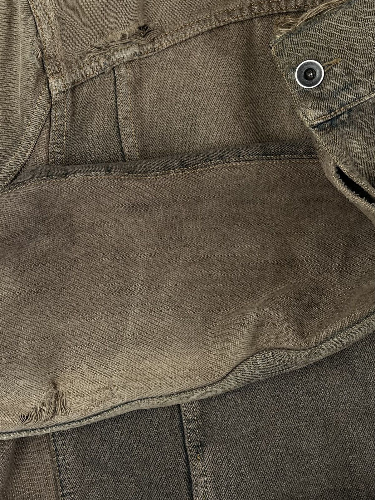 Rick Owens FW06 Rick Owens Dustulator Dark Shadow Denim Jacket Thrashed Size US S / EU 44-46 / 1 - 10 Thumbnail