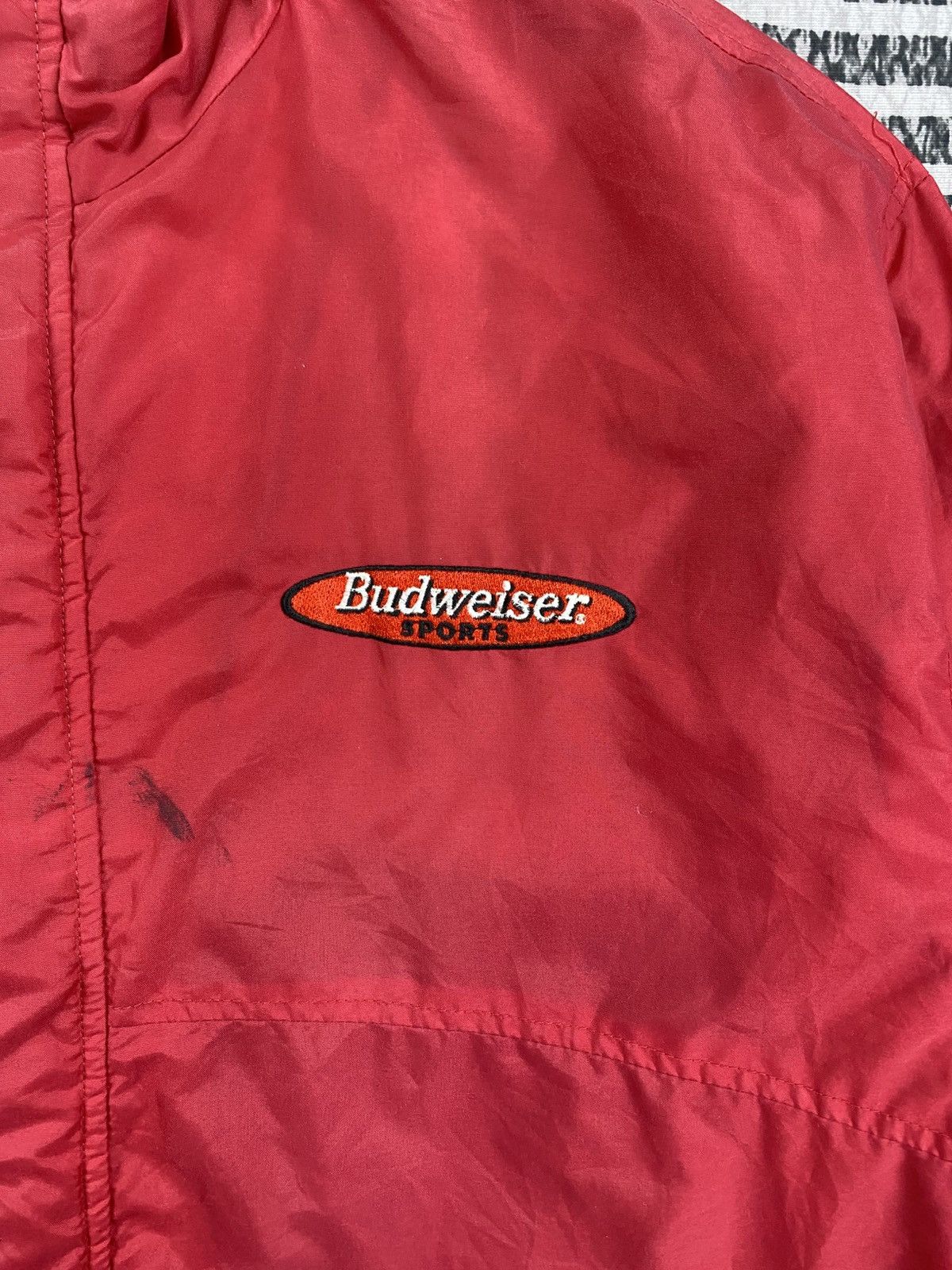 Budweiser Vintage Budweiser Sports Embroidered Zipper Jacket Size US XL / EU 56 / 4 - 8 Thumbnail
