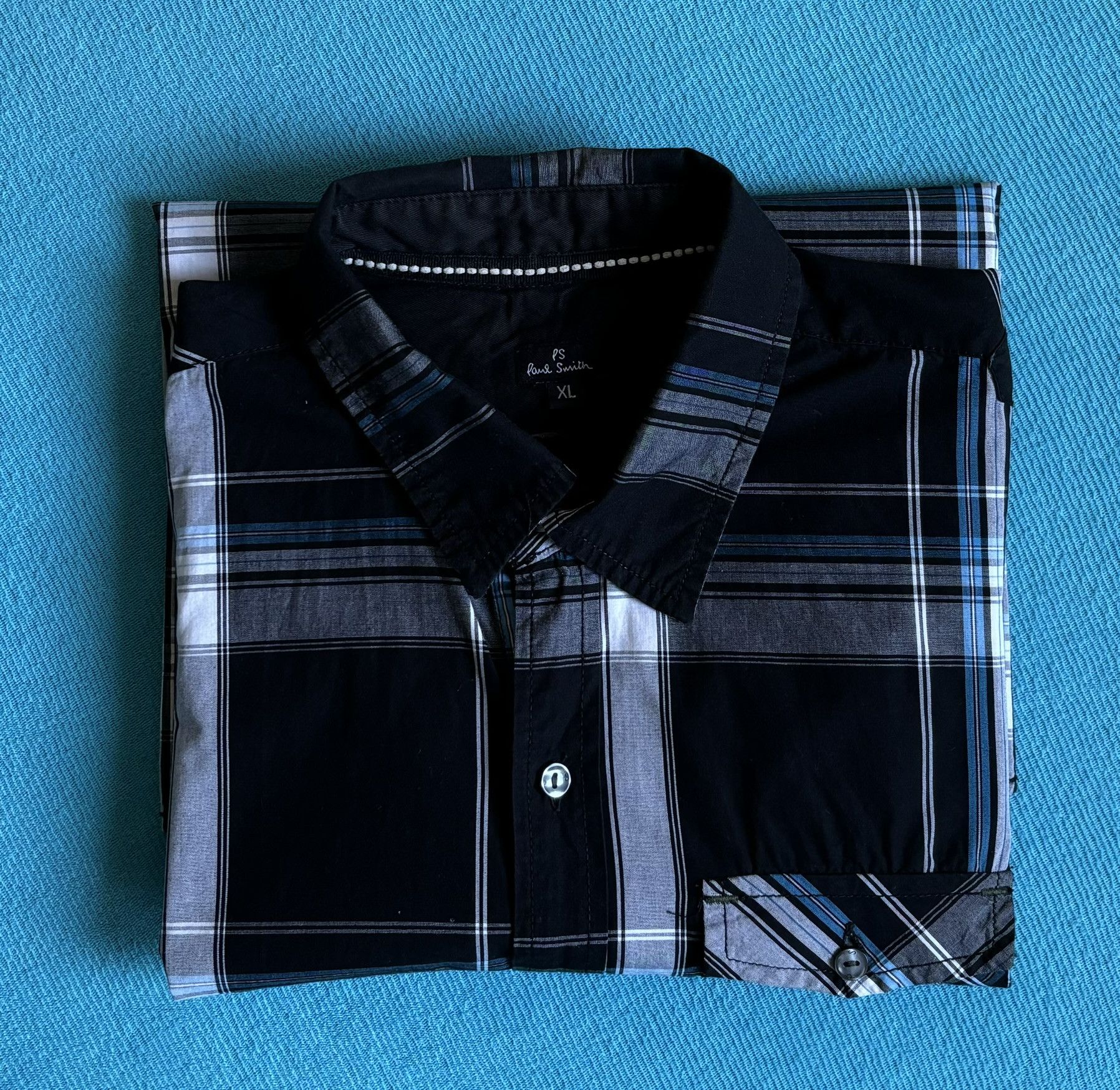 Paul Smith Paul Smith Italian Fit 69 black white check shirt size XL Size US XL / EU 56 / 4 - 15 Thumbnail