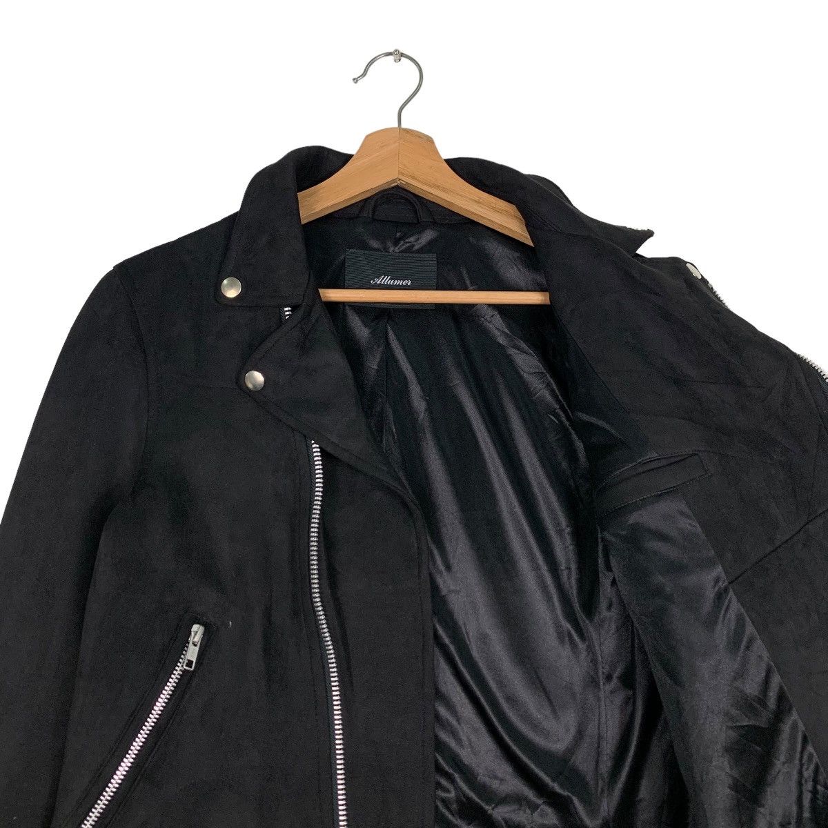 Japanese Brand ALLUMER Double Collar Jacket #0380-C17 Size US XS / EU 42 / 0 - 10 Thumbnail
