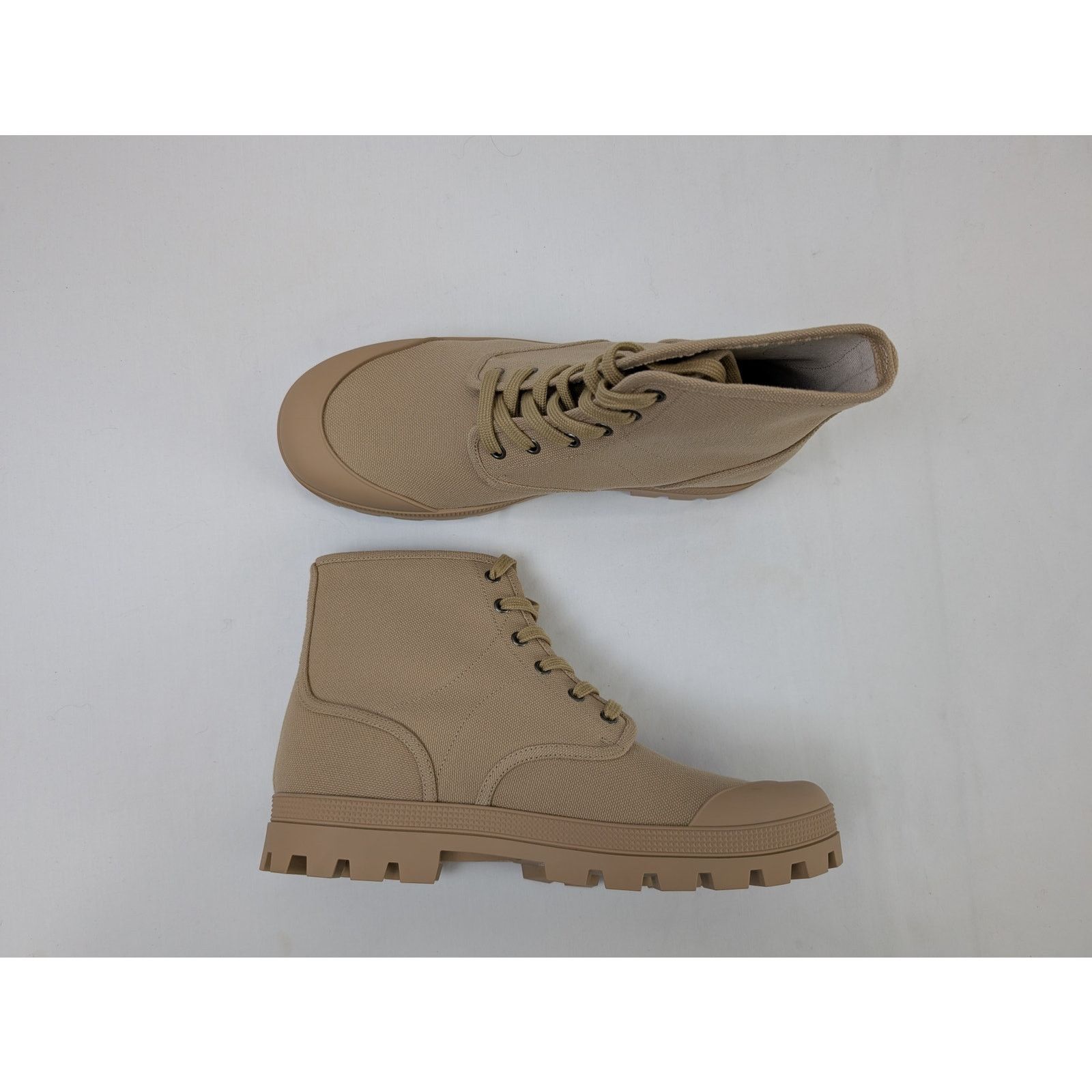 Celine o1rshd1 Patapans Lace-up Boots in Beige Size US 10 / EU 43 - 1 Thumbnail