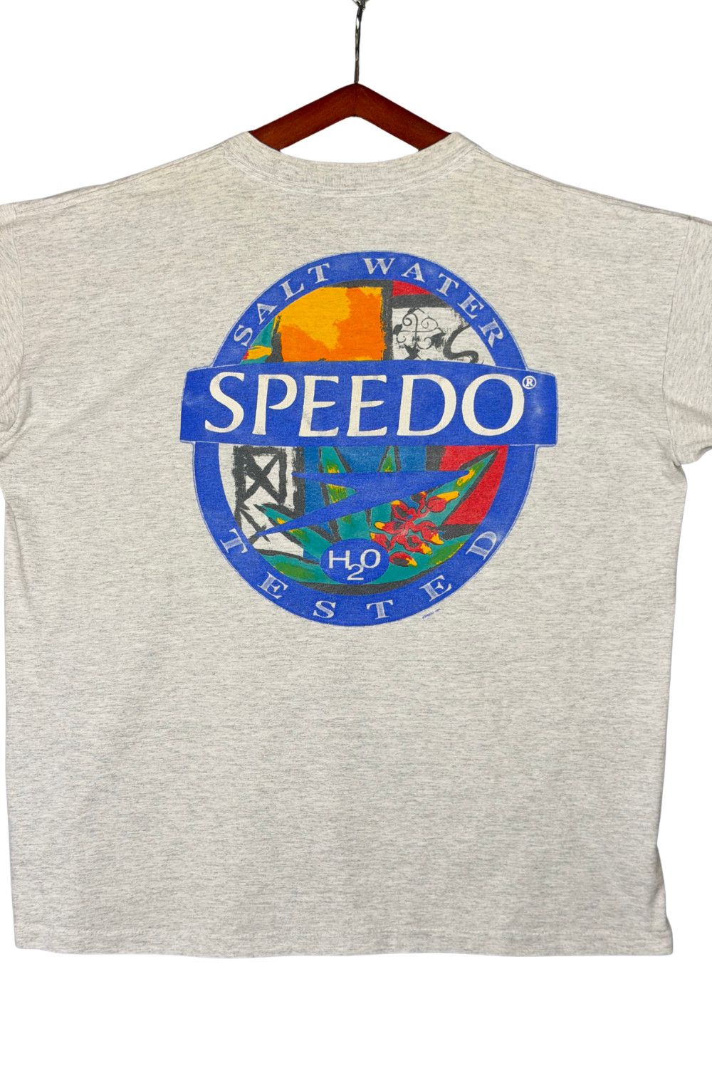 Speedo 90s Speedo Salt Water Tested USA Single Stitch Graphic Tee Size US XL / EU 56 / 4 - 9 Thumbnail