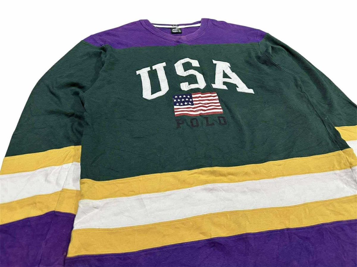 Polo Ralph Lauren 🔥Og 90s Vintage Polo Ralph Lauren Hockey Shirt USA Big Logo Size US XL / EU 56 / 4 - 2 Thumbnail
