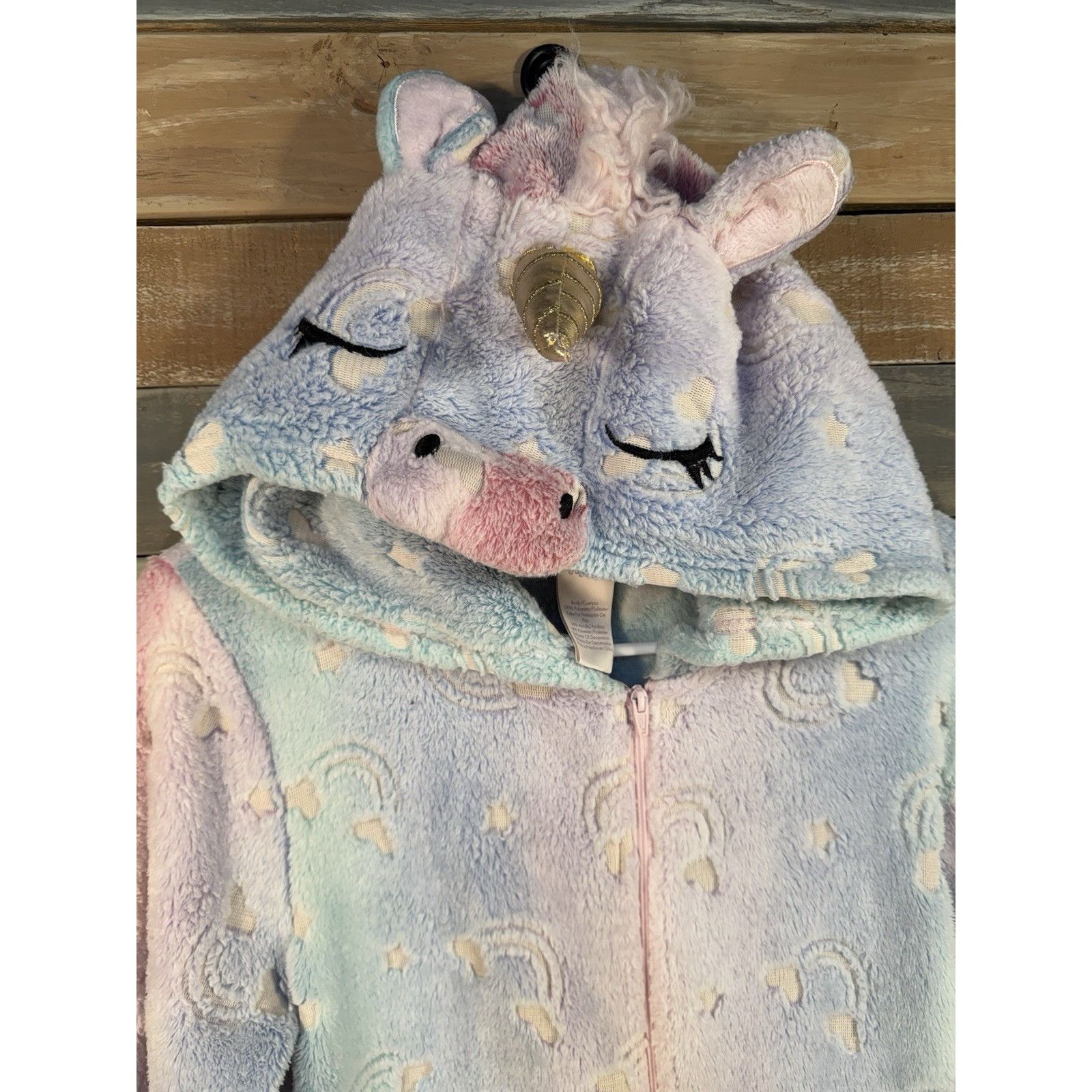 Other SECRET TREASURES Unicorn Rainbow Sleepwear Fleece One Piece Size ONE SIZE - 5 Thumbnail