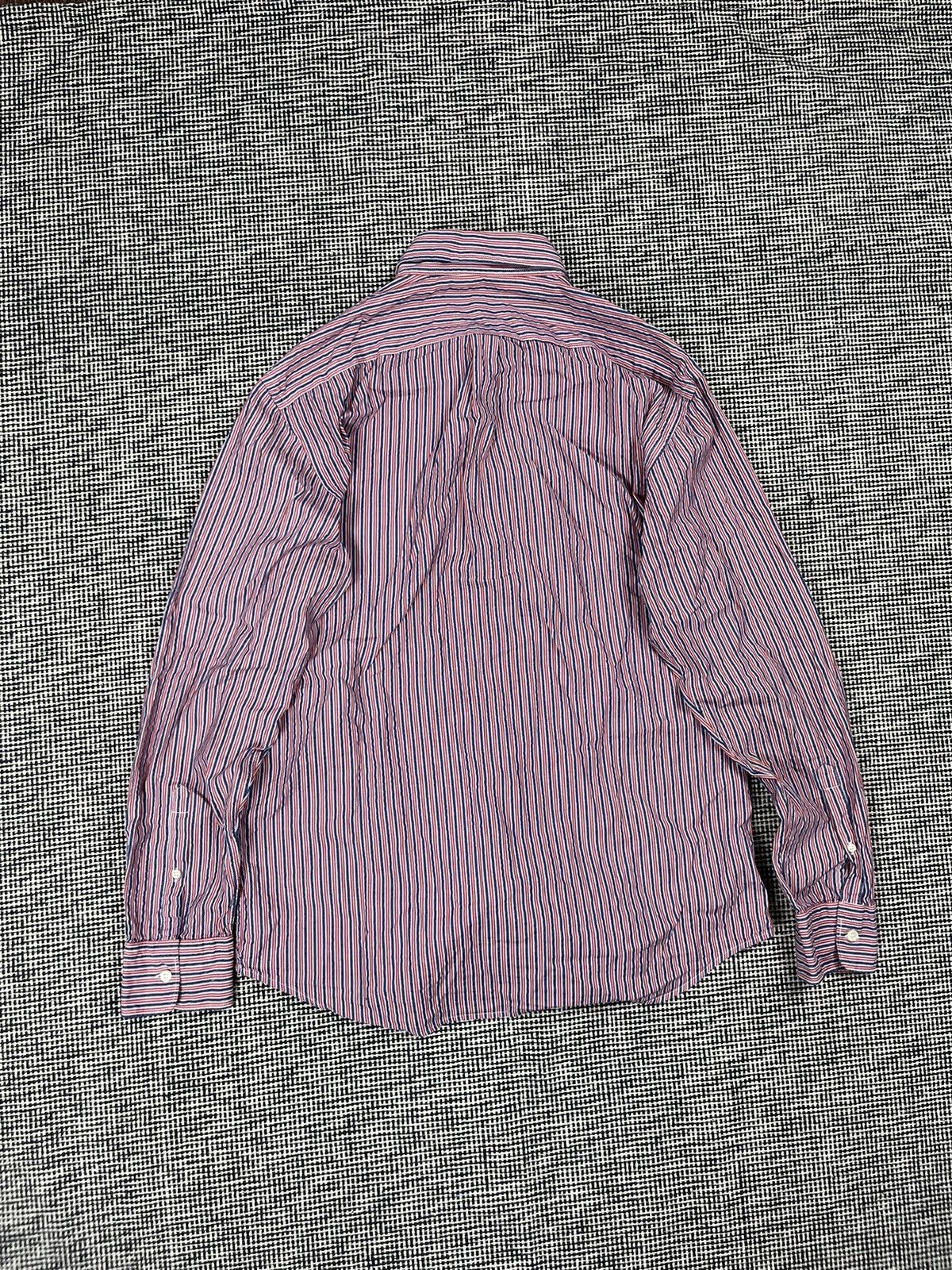 Boggi × Designer Boggi Milano luxury striped button up shirt old money Size US XL / EU 56 / 4 - 4 Thumbnail