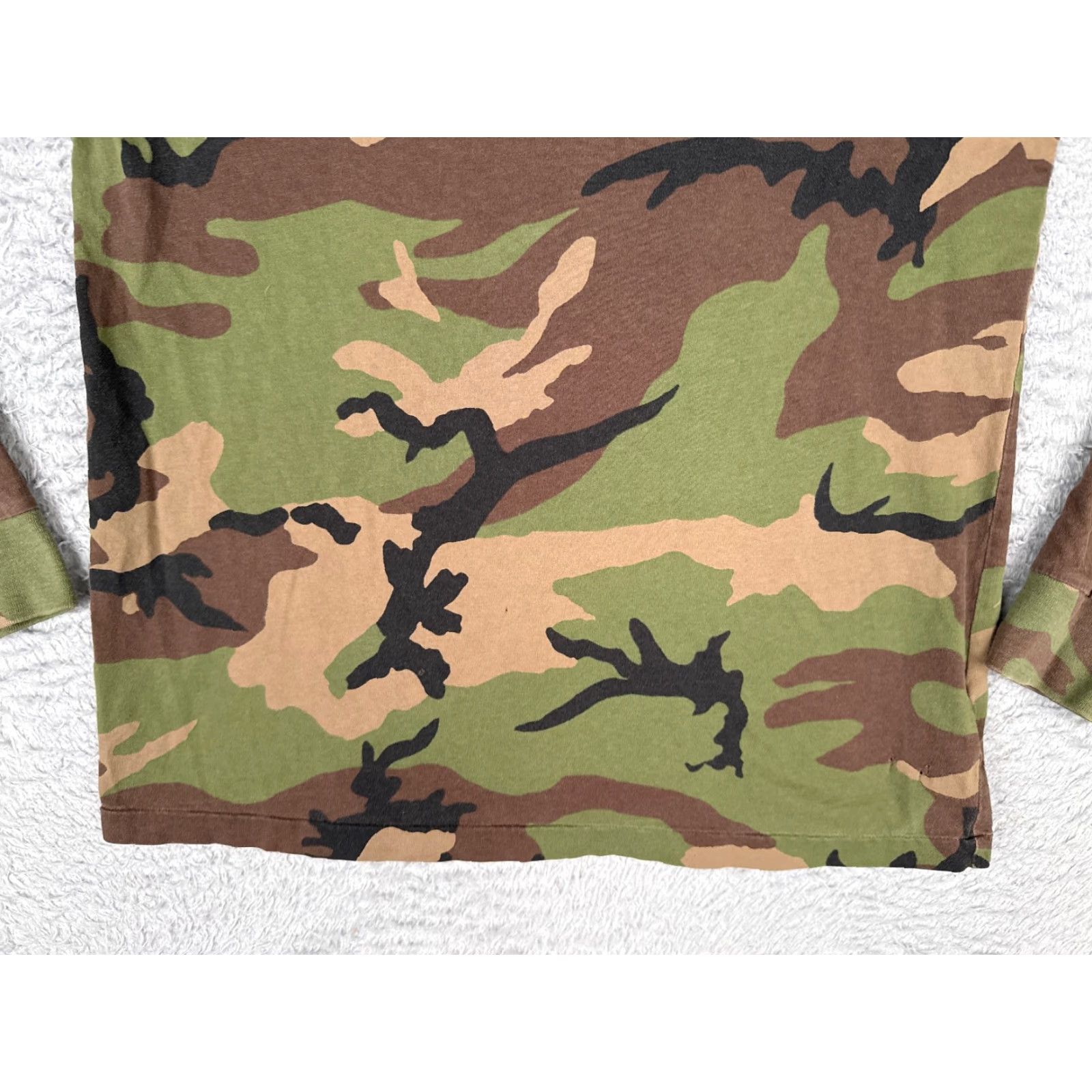 Ralph Lauren Polo Ralph Lauren Shirt Adult Small Green Camo Long Sleeve Crew Pocket READ Size US S / EU 44-46 / 1 - 5 Thumbnail