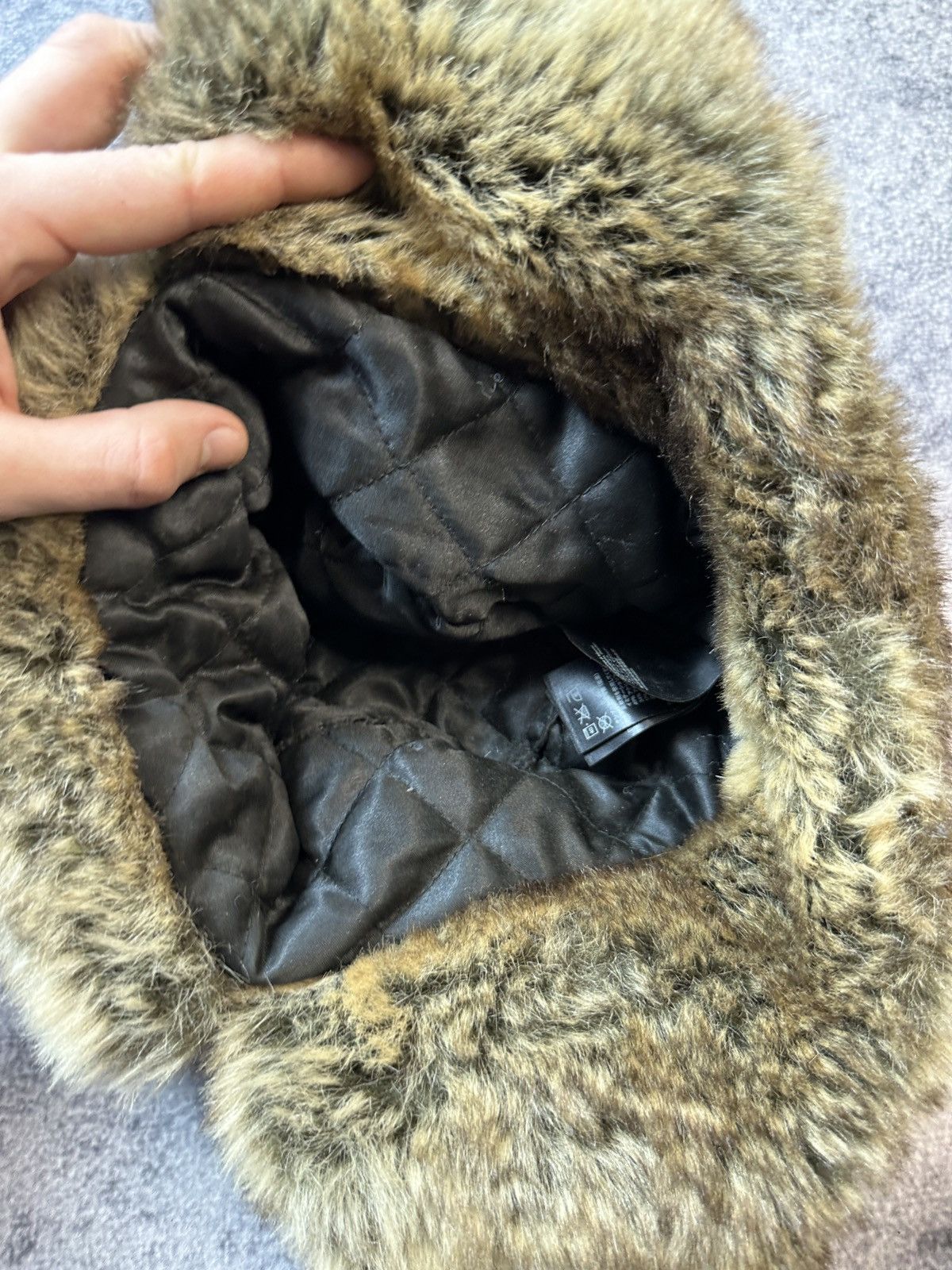 Other Y2K Vintage Avant Garde Fur Hat Ushanka Streetwear Rare Alt Size ONE SIZE - 3 Thumbnail