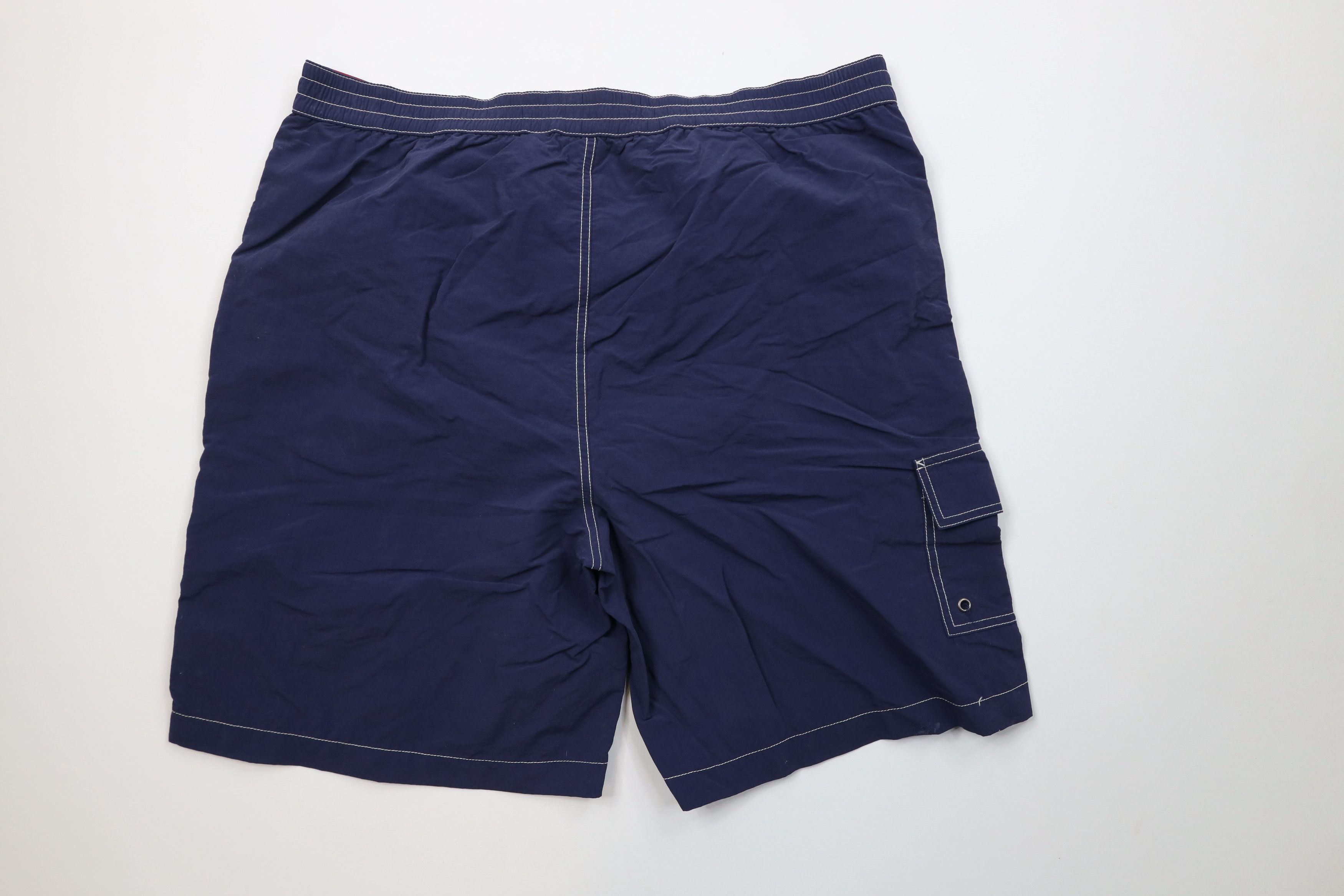Ralph Lauren Vintage 90s Ralph Lauren Spell Out Lined Swim Trunks Shorts Size US 36 / EU 52 - 10 Thumbnail
