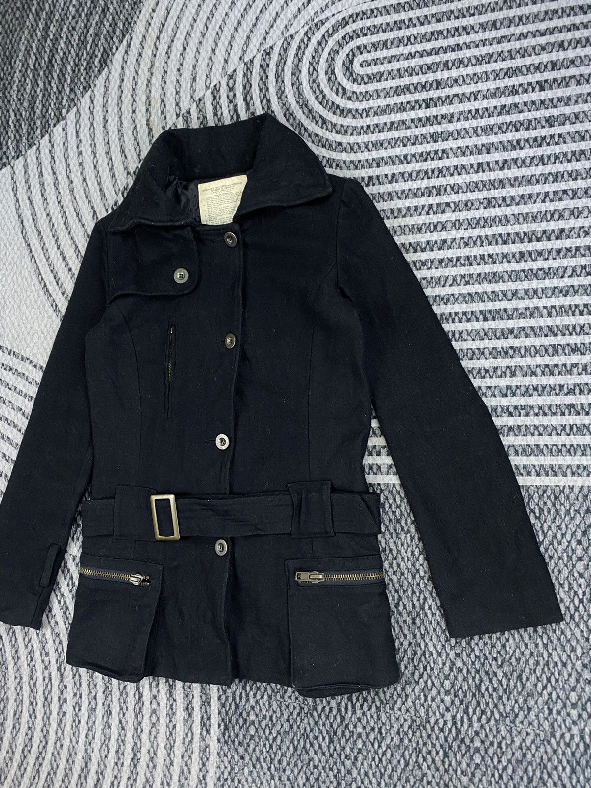 GOA GOA Military Style Wool Belted Jacket Size S / US 4 / IT 40 - 4 Thumbnail