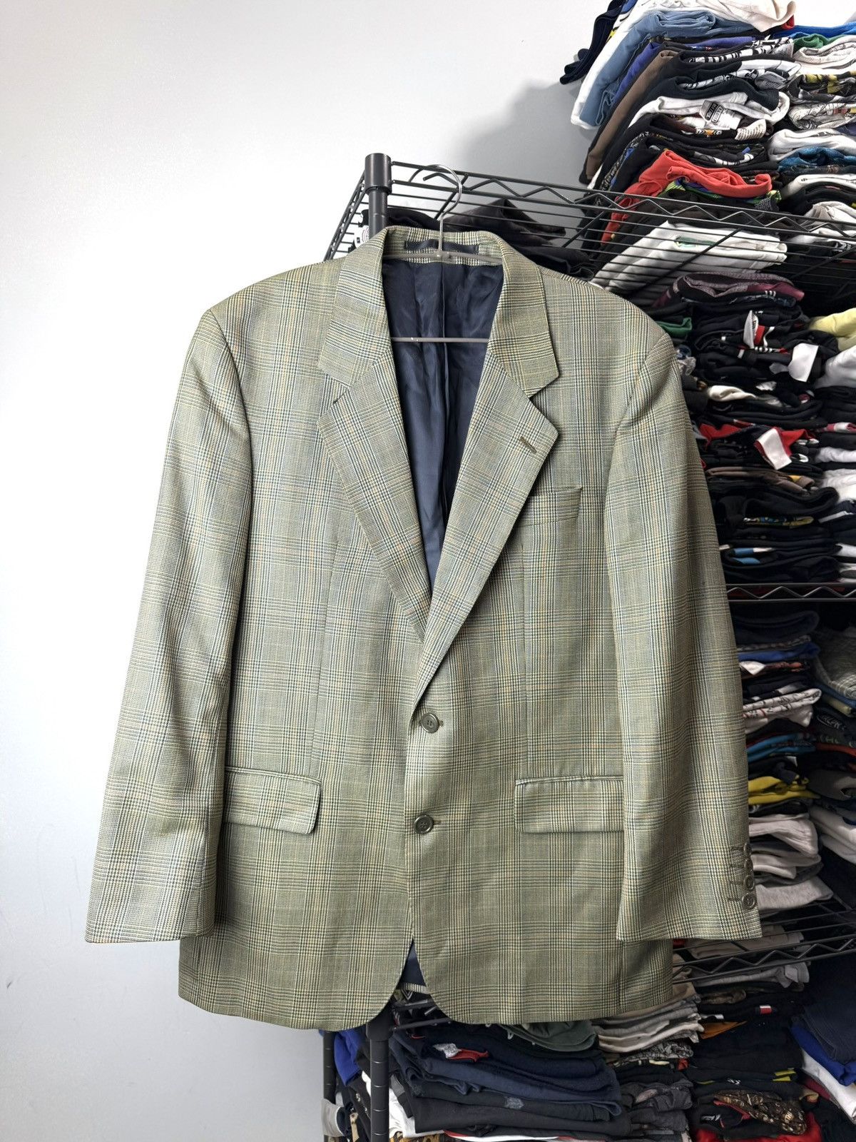 Burberry Rare! Vintage Burberry England Checkered Blazer Jacket Size US L / EU 52-54 / 3 - 1 Thumbnail
