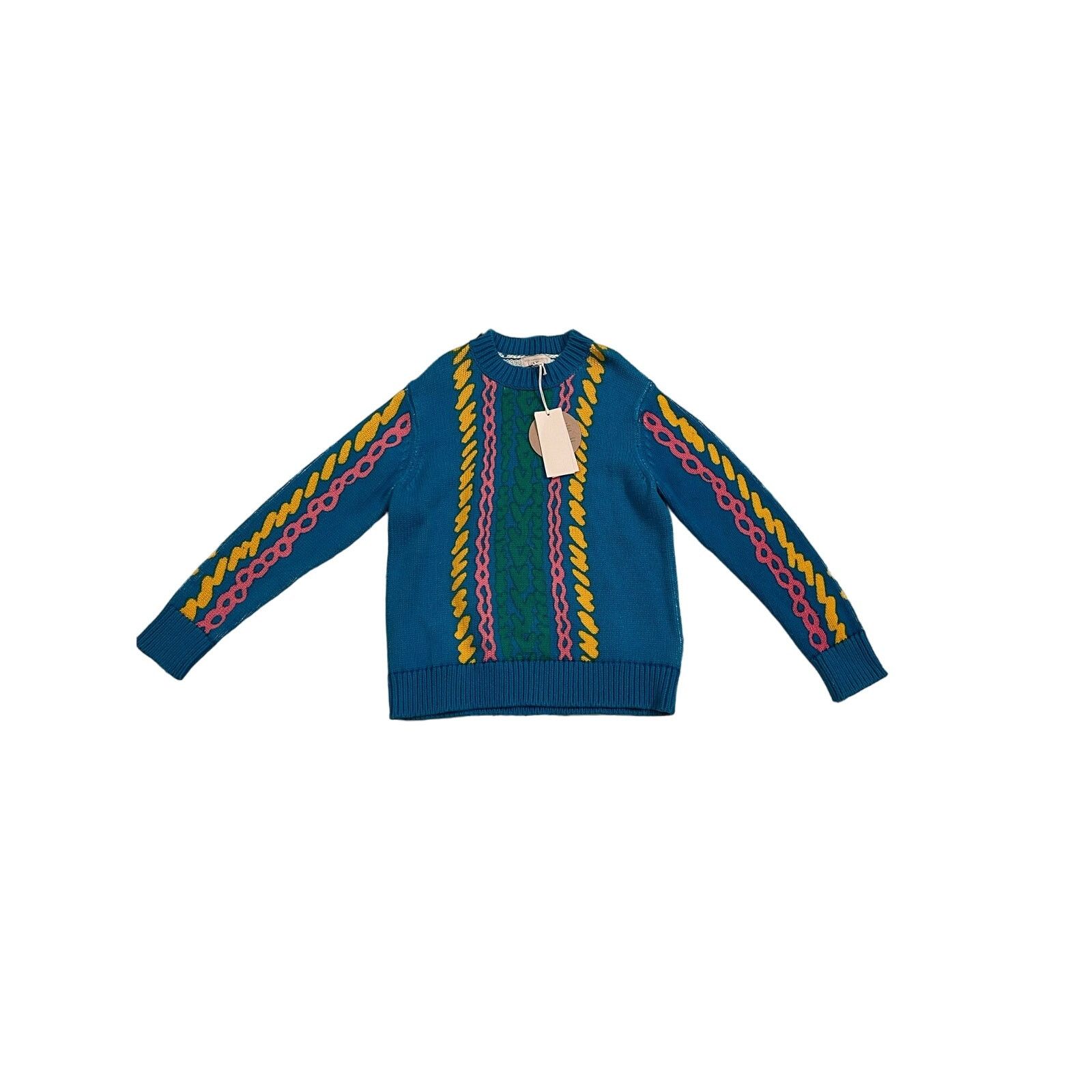 Stella McCartney Stella McCartney Kids Comic Cotton and Wool Sweater 10y, NWT Size L / US 10 / IT 46 - 1 Thumbnail