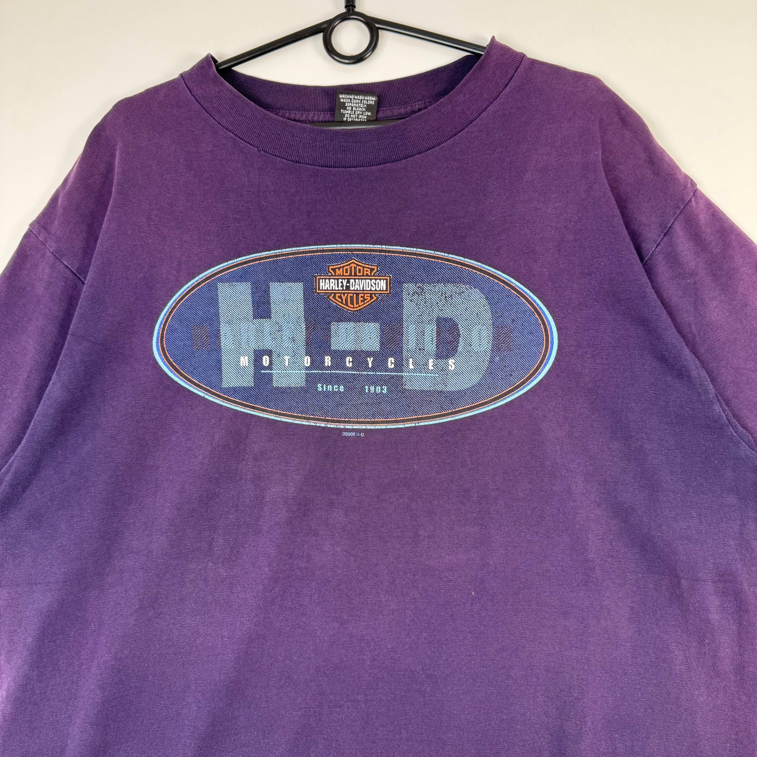 Other Vintage Harley-Davidson Klagenfurt Kärnten Purple Graphic XL Size US XL / EU 56 / 4 - 2 Thumbnail