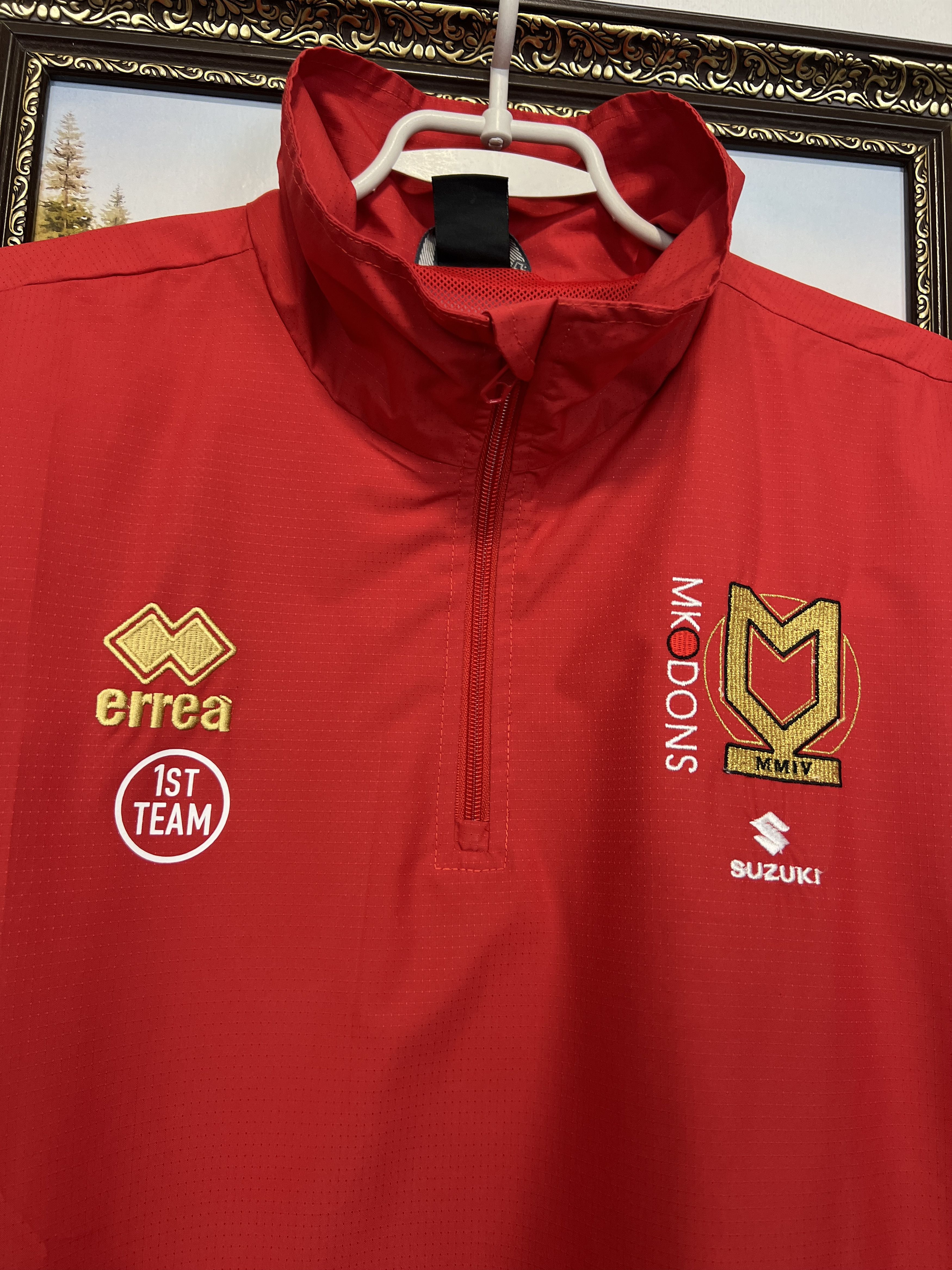 Errea Errea Milton Keynes MK Dons Football Jacket Windbreaker Size US XL / EU 56 / 4 - 3 Thumbnail