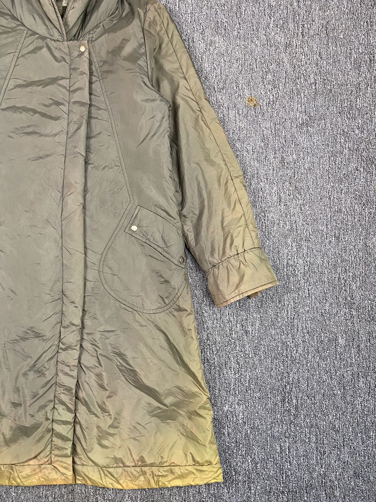Trussardi × Vintage Trussardi Olive green sunfaded Parka Size S / US 4 / IT 40 - 3 Thumbnail