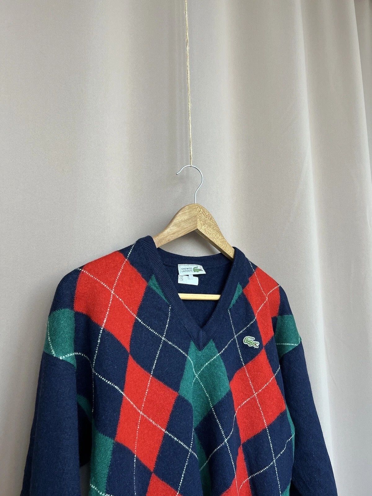 Lacoste Chemise Lacoste Wool Sweater Womens Size 4 or M Jumper Size M / US 6-8 / IT 42-44 - 3 Thumbnail
