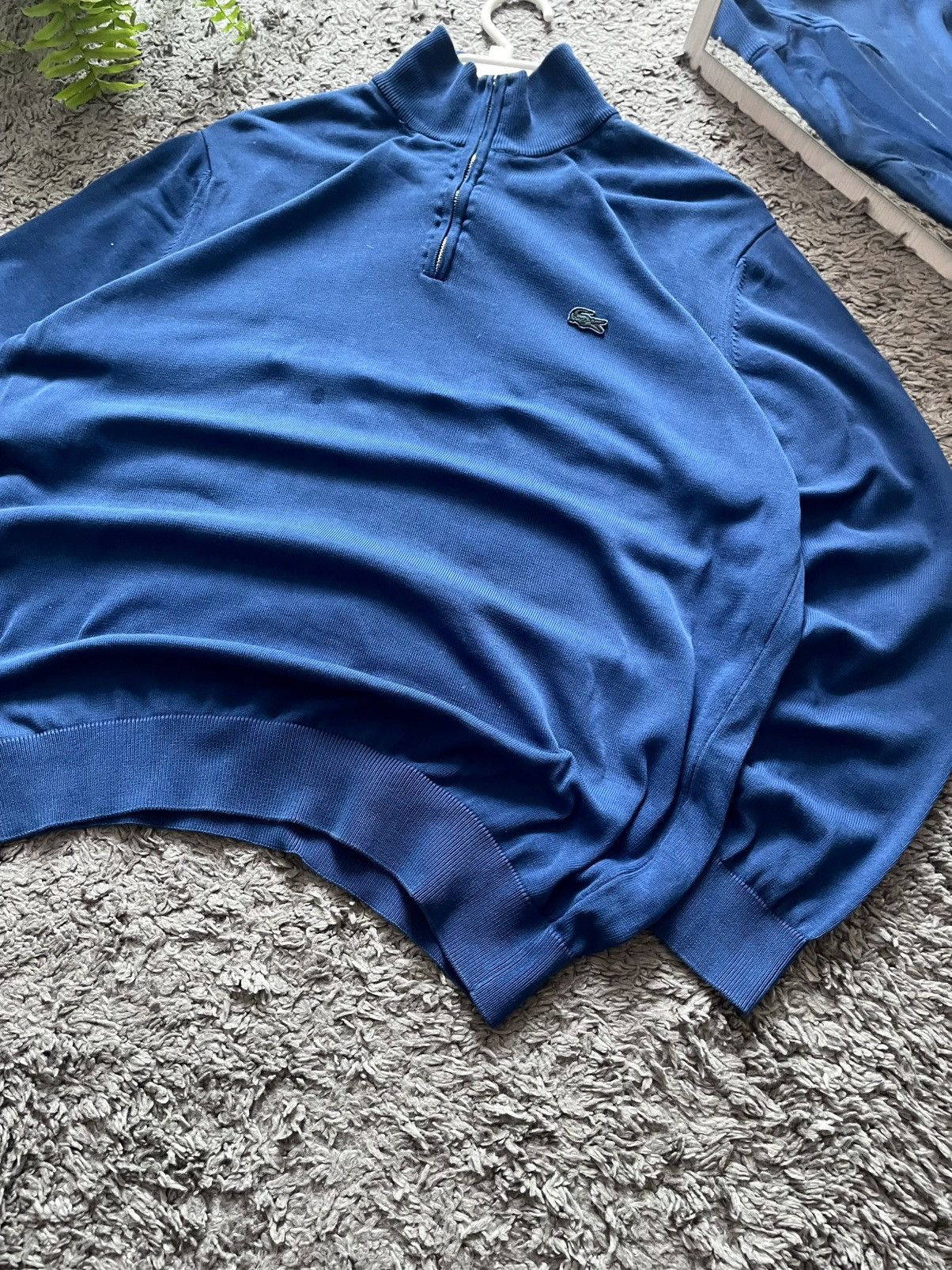 Lacoste × Vintage 00s Lacoste 1/3 Zip Sweater Streetwear Vintage Logo Rare Size US L / EU 52-54 / 3 - 5 Thumbnail