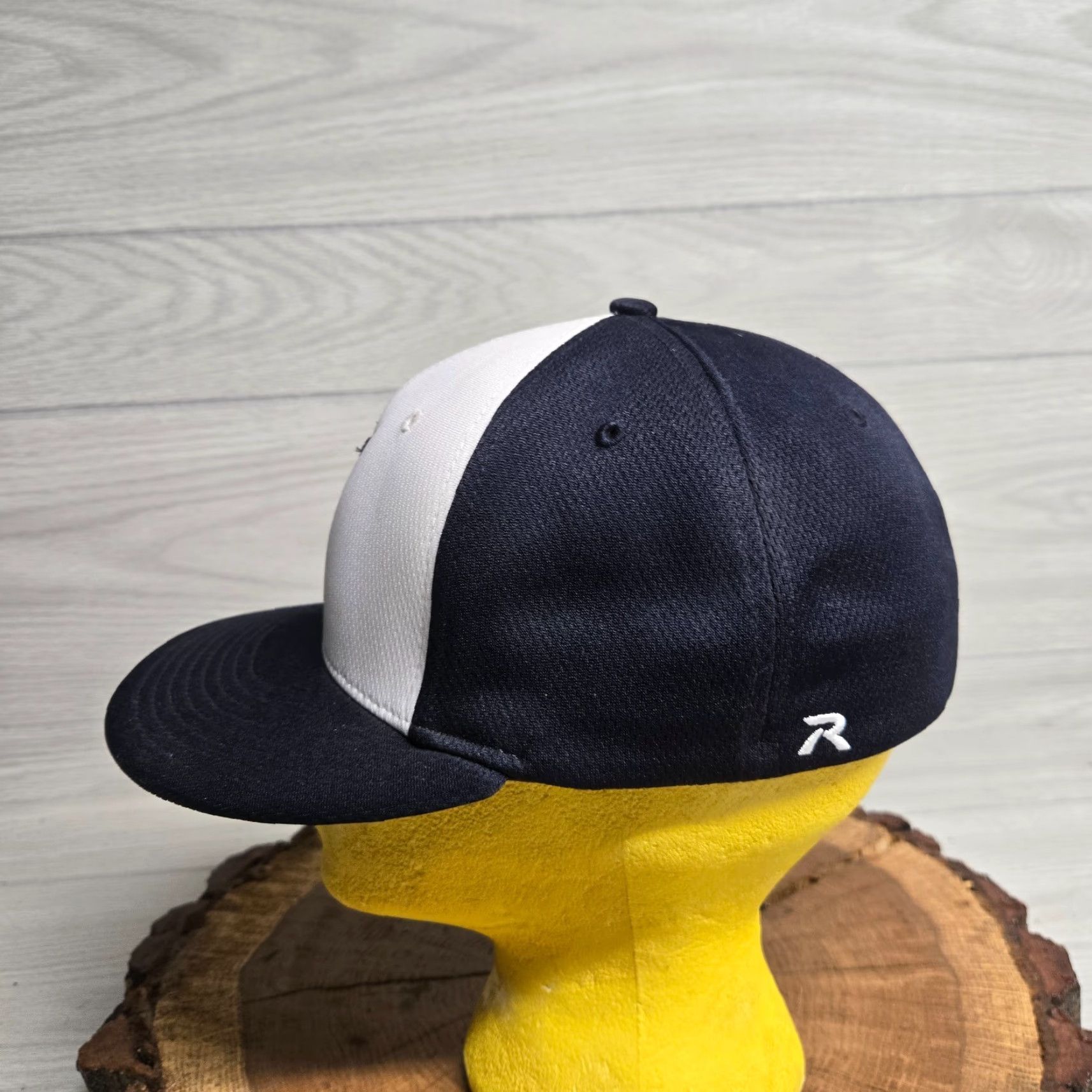 New Era VINTAGE New Era Christiansburg Blue Demons Baseball Cap Hat Unisex Adults Small Medium Blue Knit Logo 90s Virginia VA Size ONE SIZE - 4 Thumbnail
