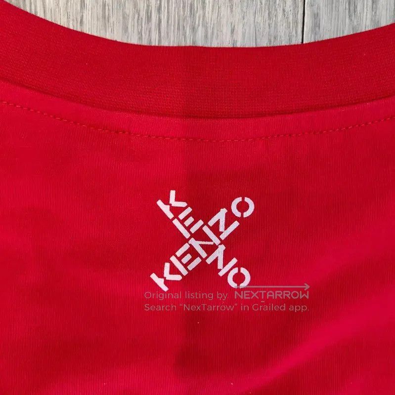 Kenzo KENZO Summer Red Cotton Men's T-Shirt . Size US S / EU 44-46 / 1 - 4 Thumbnail