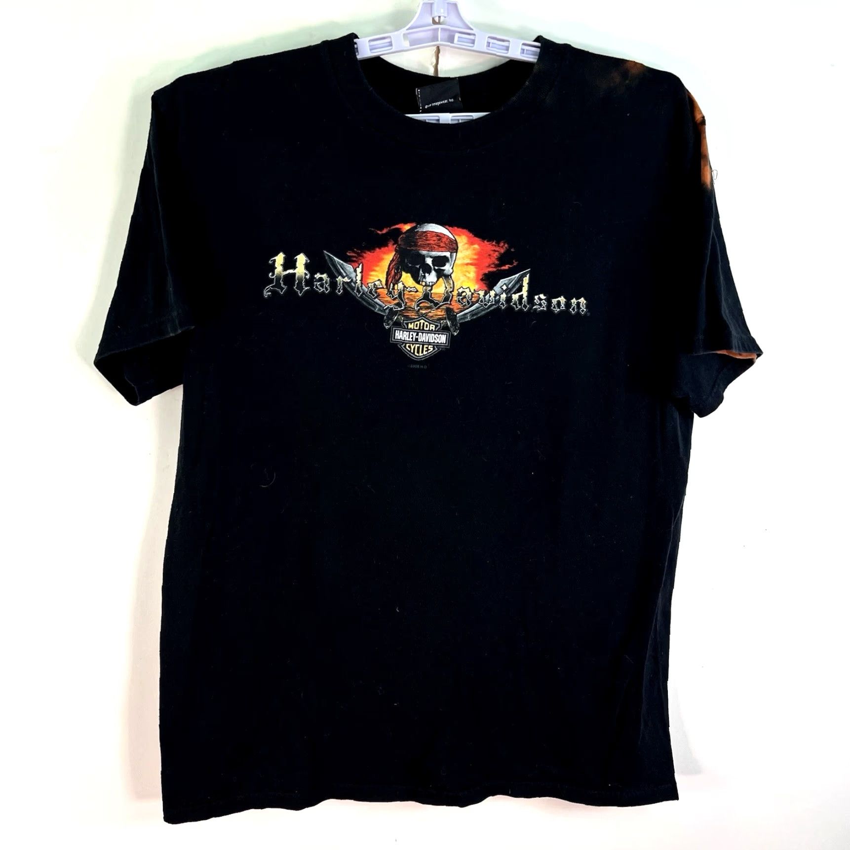 Harley Davidson Harley-Davidson Men's T-Shirt SZ L Black Short Sleeve Motorcycle Biker 2000s Size US L / EU 52-54 / 3 - 2 Thumbnail