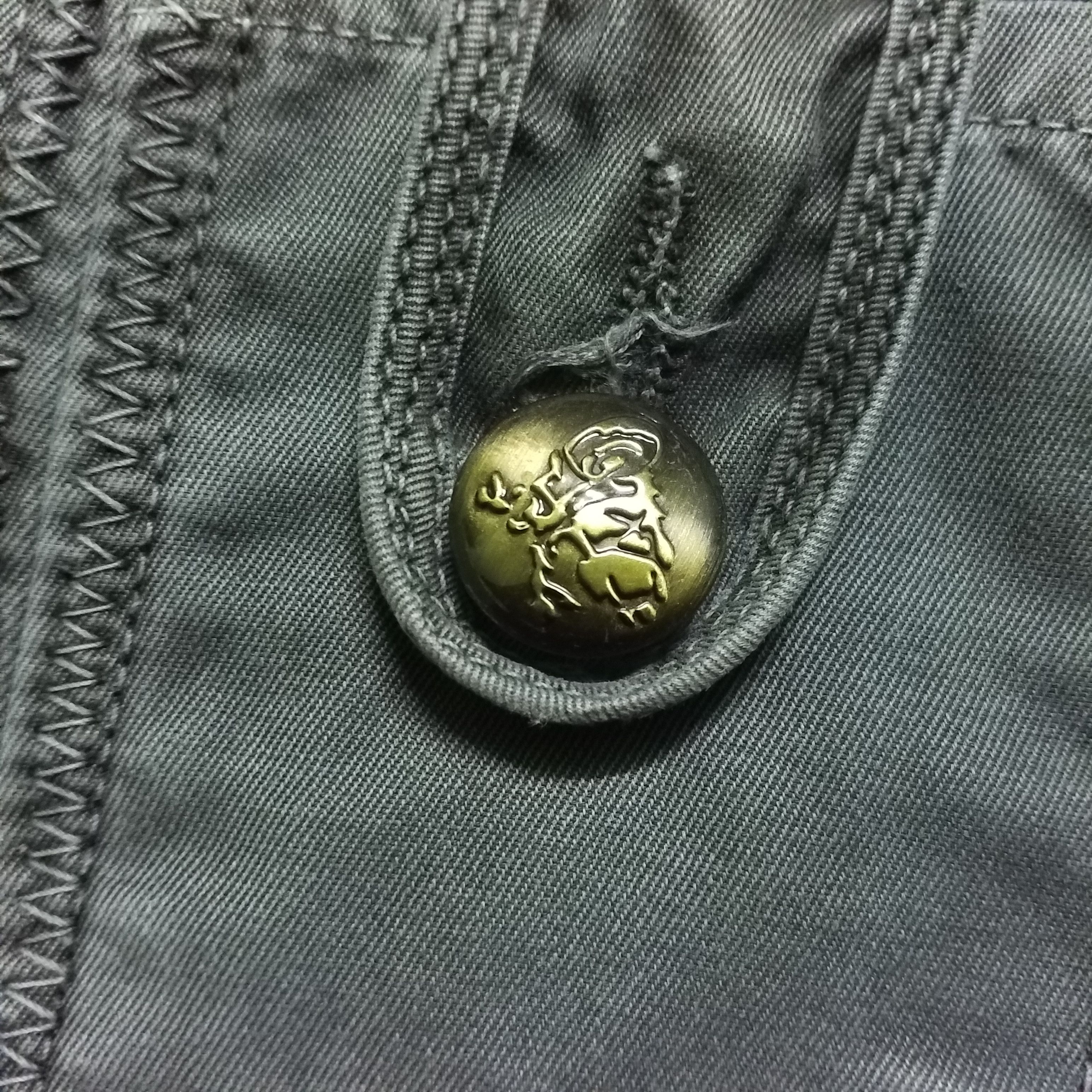 Japanese Brand LOW RISE CARGO MULTI POCKET ARMY BONDAGE STYLE Size 36" / US 14 / IT 50 - 8 Thumbnail