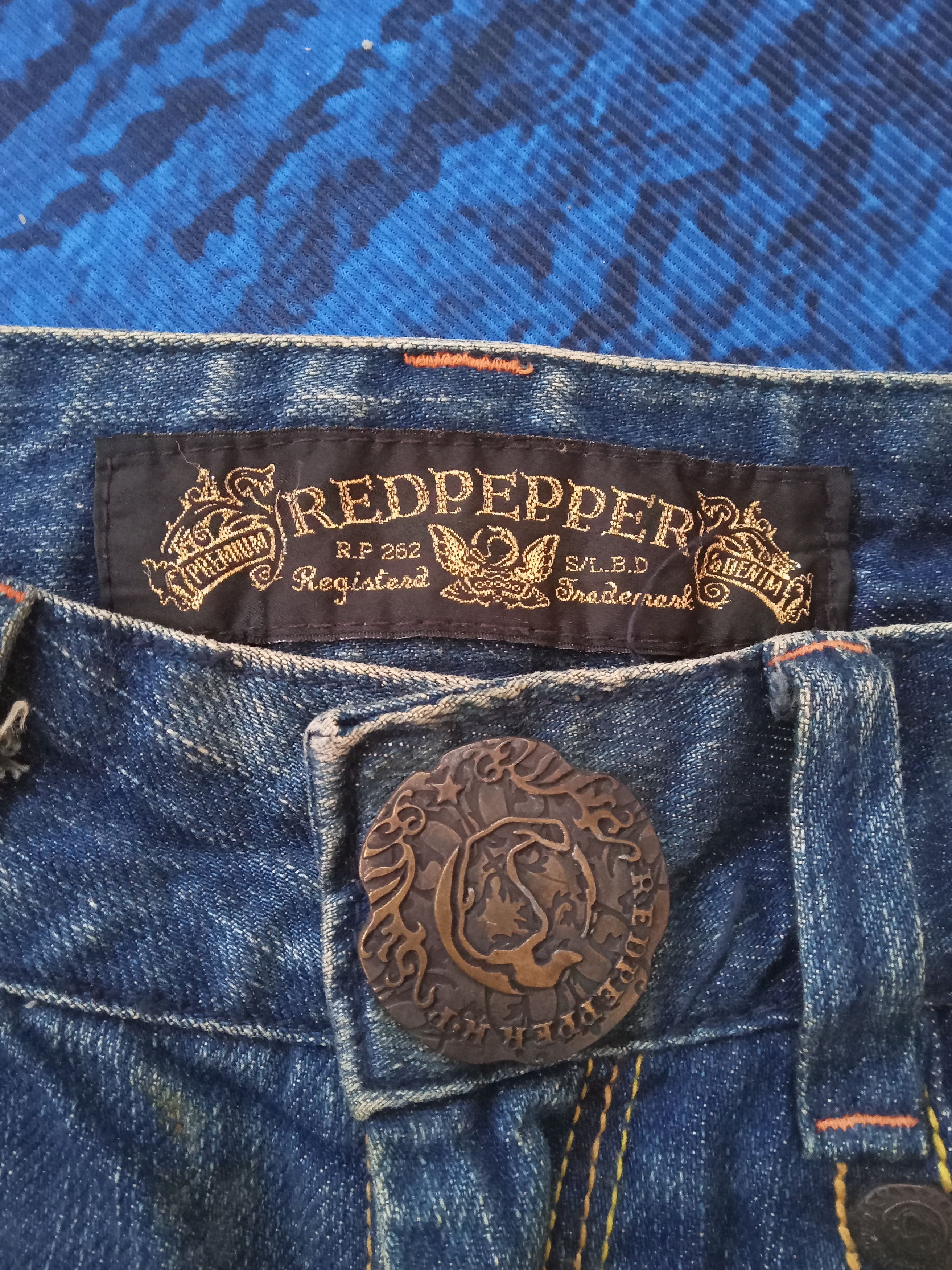 Japanese Brand Red Pepper Rare Design Jeans Size US 33 - 8 Thumbnail