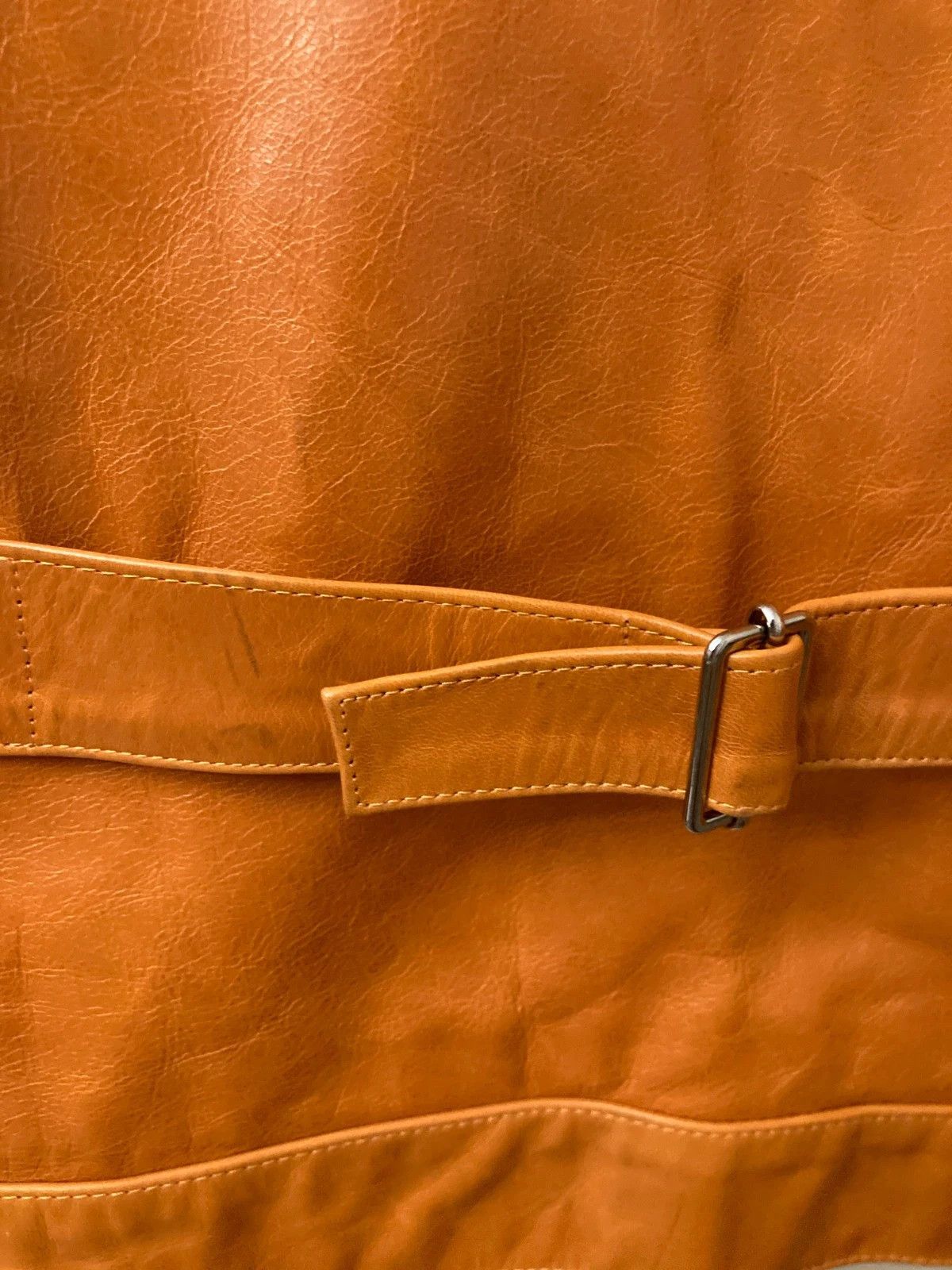 clothsurgeon Leather Jacket Orange Medium/Large Made in England Size US M / EU 48-50 / 2 - 9 Thumbnail