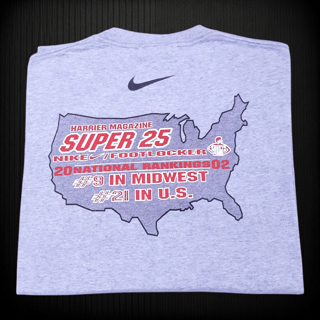 Nike NIKE Cross Country 2002 Tee Shirt Made in Mexico ( M ) Size US M / EU 48-50 / 2 - 5 Thumbnail