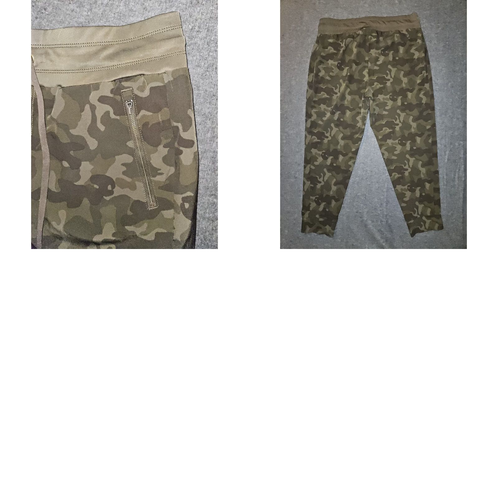Vintage Marrakech Joggers Women's 14 Camouflage Mid Rise Green Zip Pockets Active Hip Hop City Hip Hop Preppy 90s Womens Size 36" / US 14 / IT 50 - 8 Thumbnail