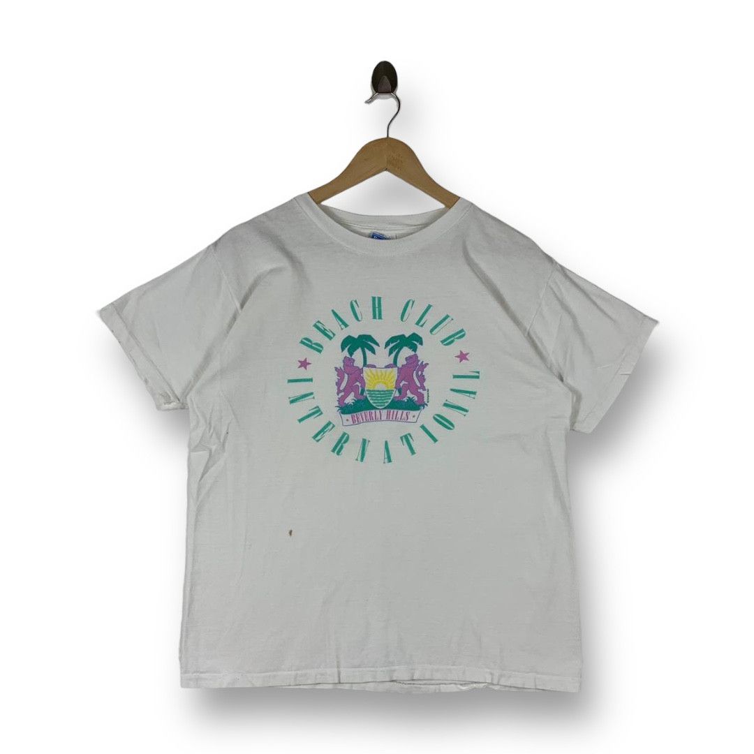 Other Vintage 90s Beach Club International Beverly Hills Tee Size US L / EU 52-54 / 3 - 1 Thumbnail