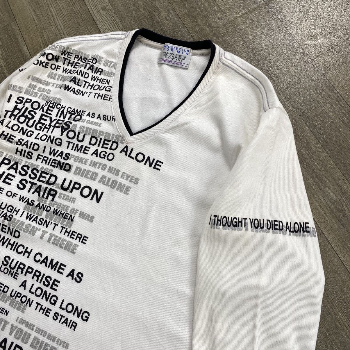 Japanese Brand 2000s Nicole Club Poem Ifsixwasnine Y2K Lgb Style Longsleeve Size US L / EU 52-54 / 3 - 5 Thumbnail