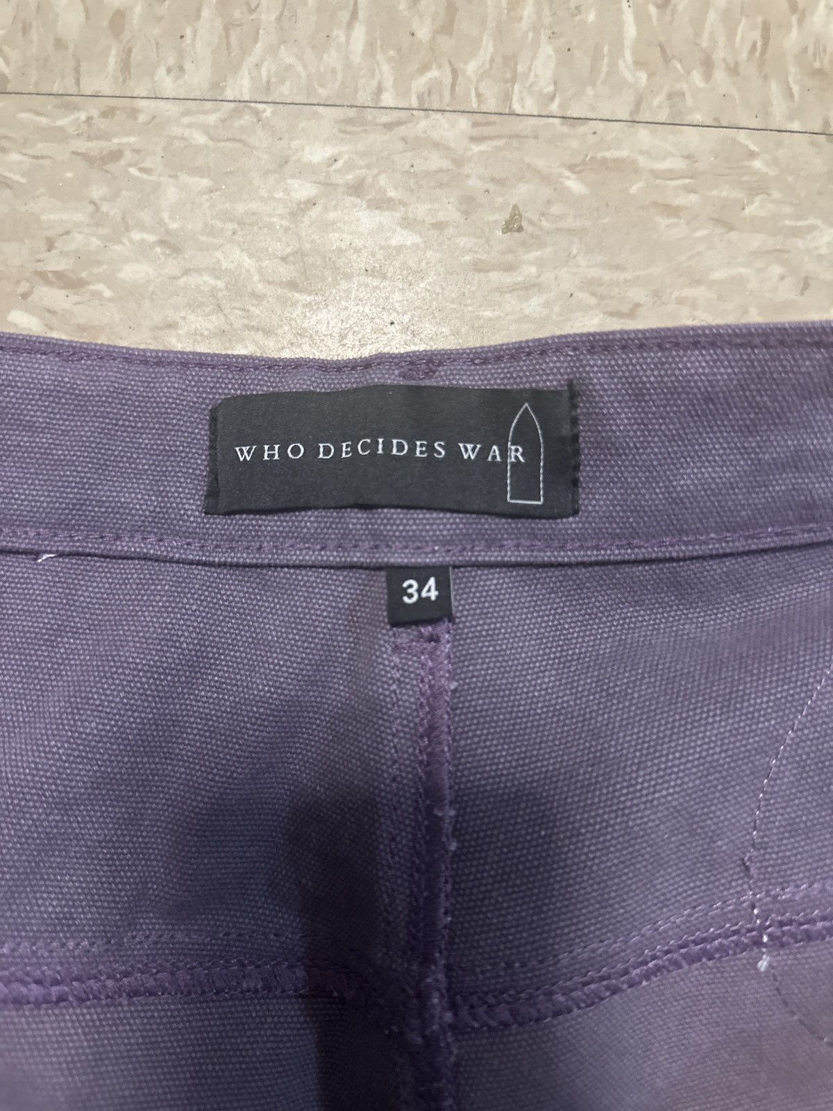 Who Decides War Purple who decides war baggy cargos Size US 34 / EU 50 - 4 Thumbnail