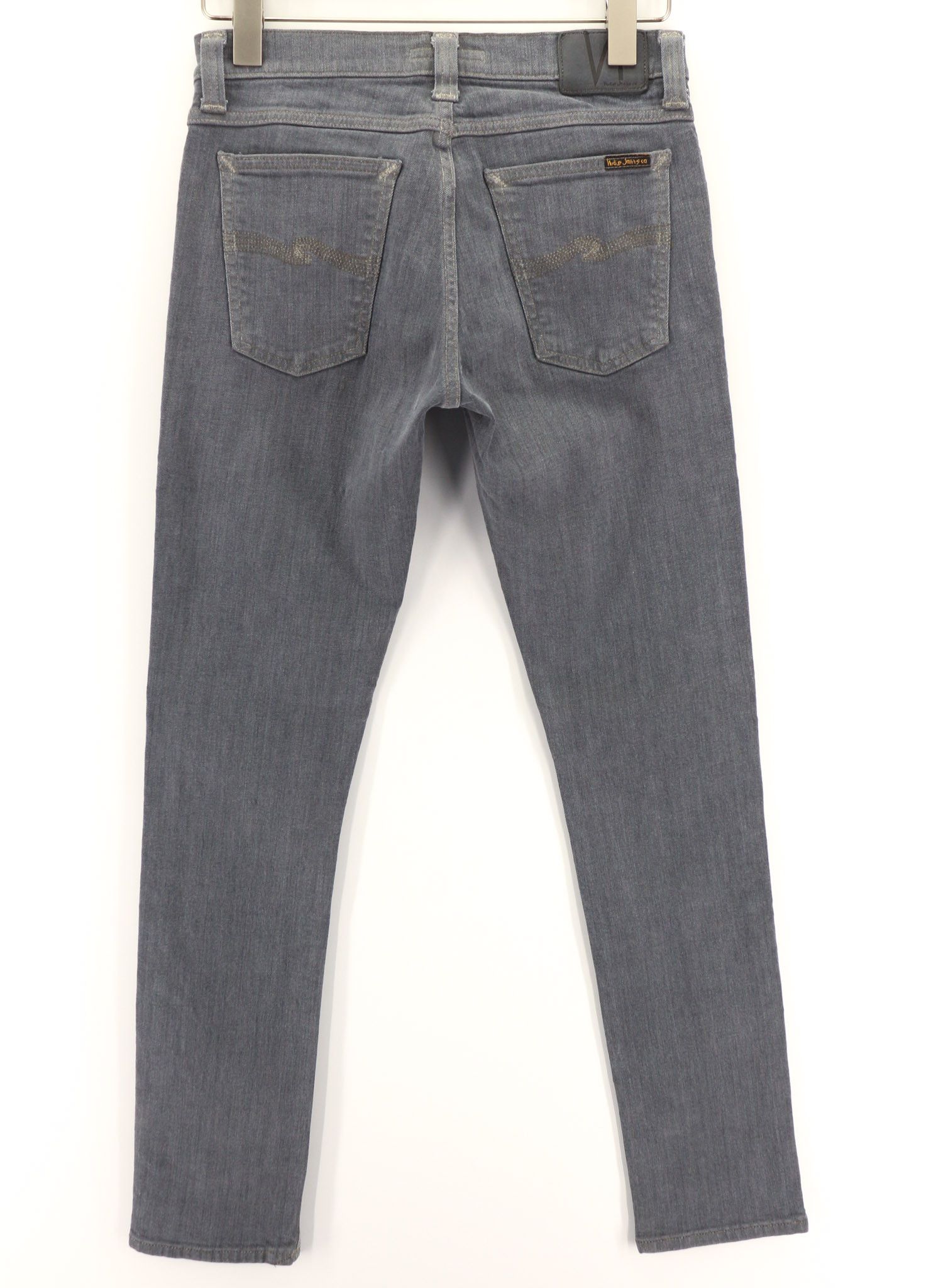 Nudie Jeans TIGHT LONG JOHN W29/L32 Organic Charcoal Denim Jeans 80679 Size US 29 - 2 Thumbnail