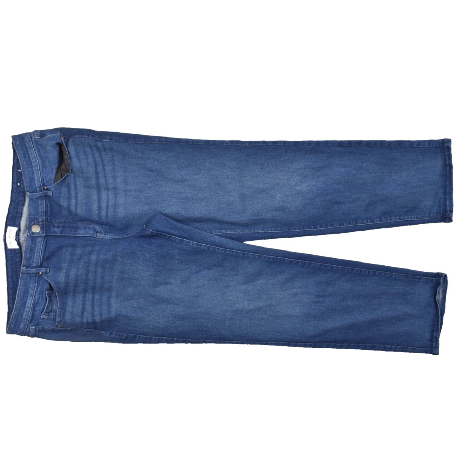 Vintage Lane Bryant Signature Fit Mid-Rise Straight Leg Jeans Blue Denim Size 20L Plus Cotton Denim 5-Pocket Stretch Women Modern Straight jeans for Women Size 42" / US 20 - 2 Thumbnail