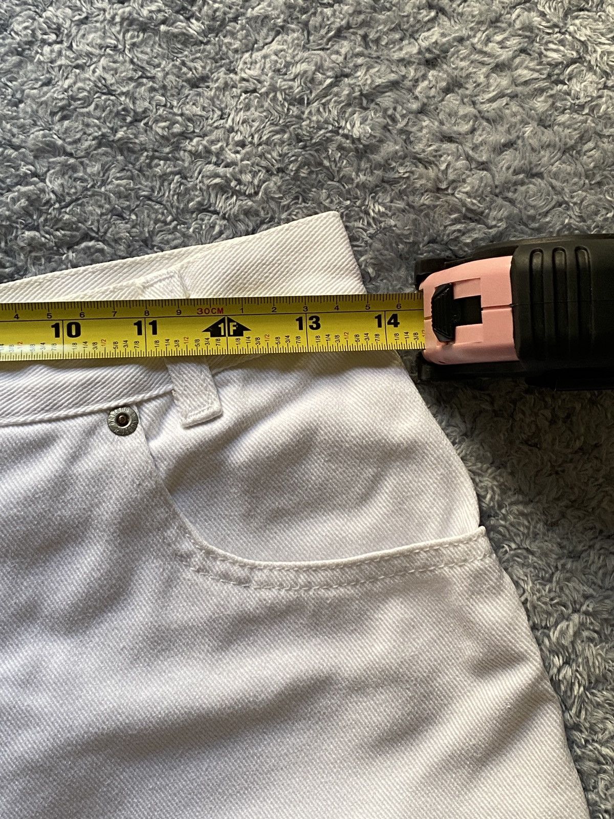 Arizona Jean Co. Arizona High-Rise White Denim Shorts Size 25" / US 0 / IT 36 - 6 Thumbnail
