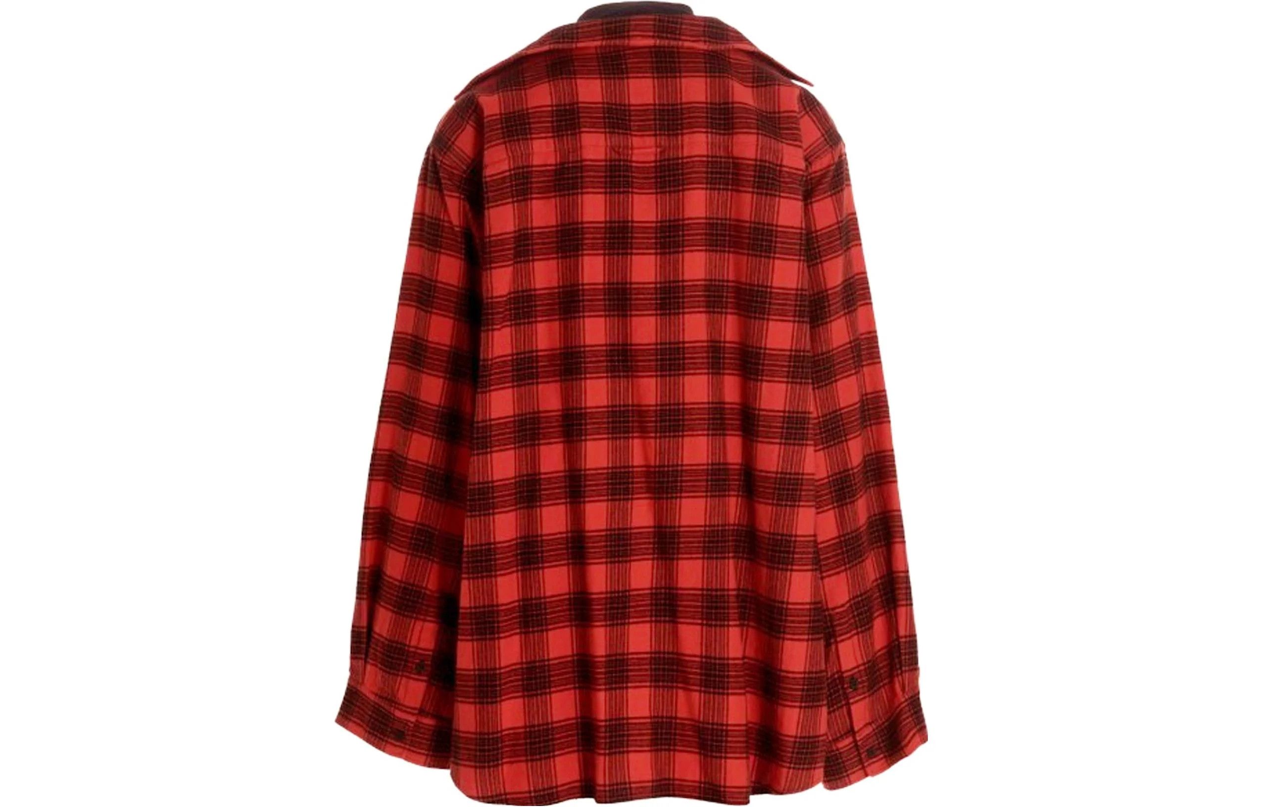 Balenciaga o1w1db11225 Trompe L'Œil Shirt Oversized in Multicolor Size US XXL / EU 58 / 5 - 2 Thumbnail