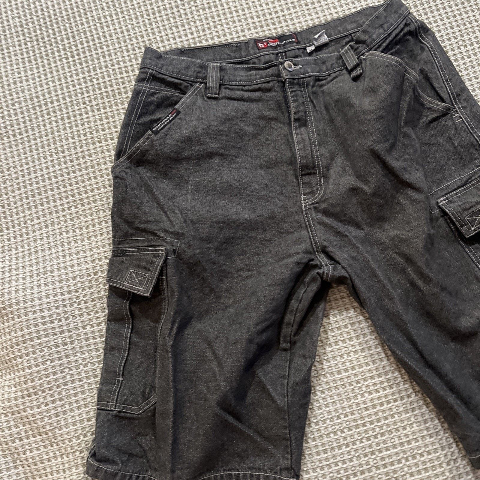 Southpole Southpole Y2K Baggy Shorts Jorts Size 38 Gray Denim JNCO Size US 38 / EU 54 - 12 Thumbnail
