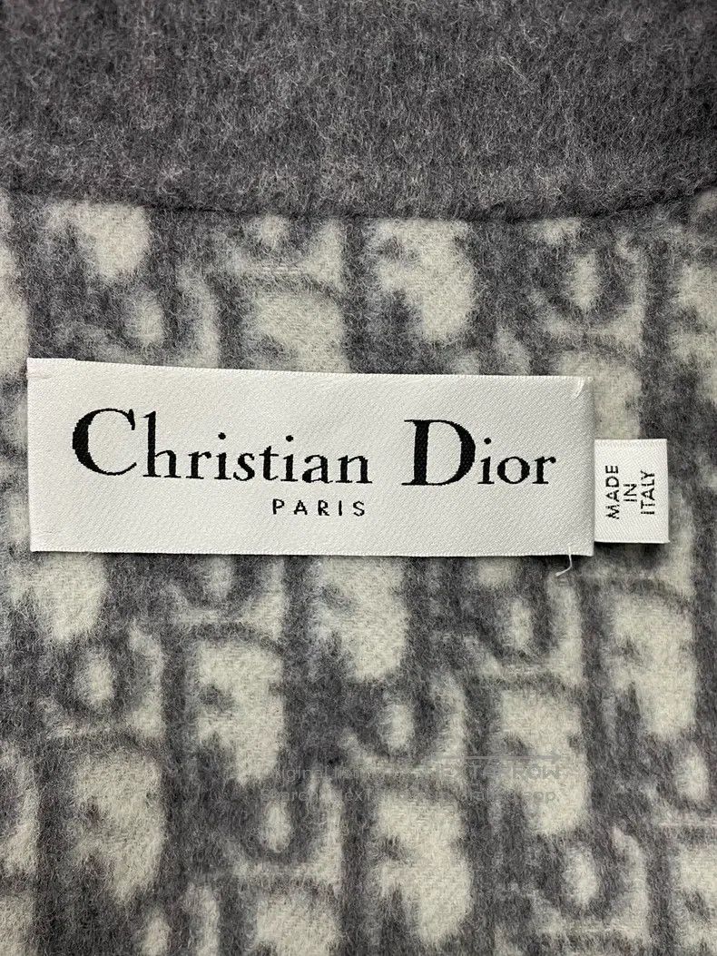 Dior Dior Double-sided woollen coat with gray inner flower lace Size XS / US 0-2 / IT 36-38 - 4 Thumbnail